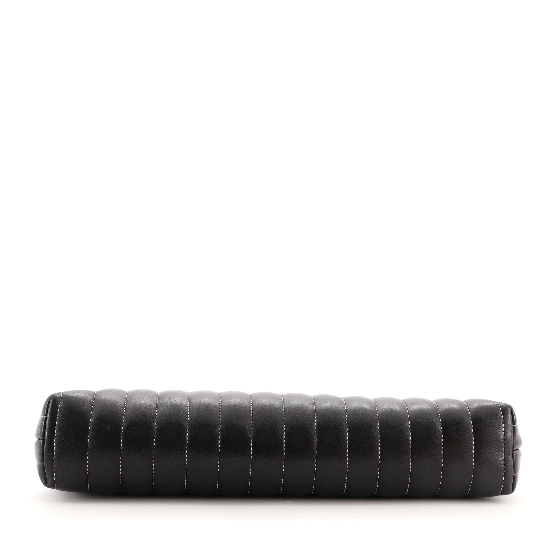 Mademoiselle Clutch Vertical Quilted Lambskin
