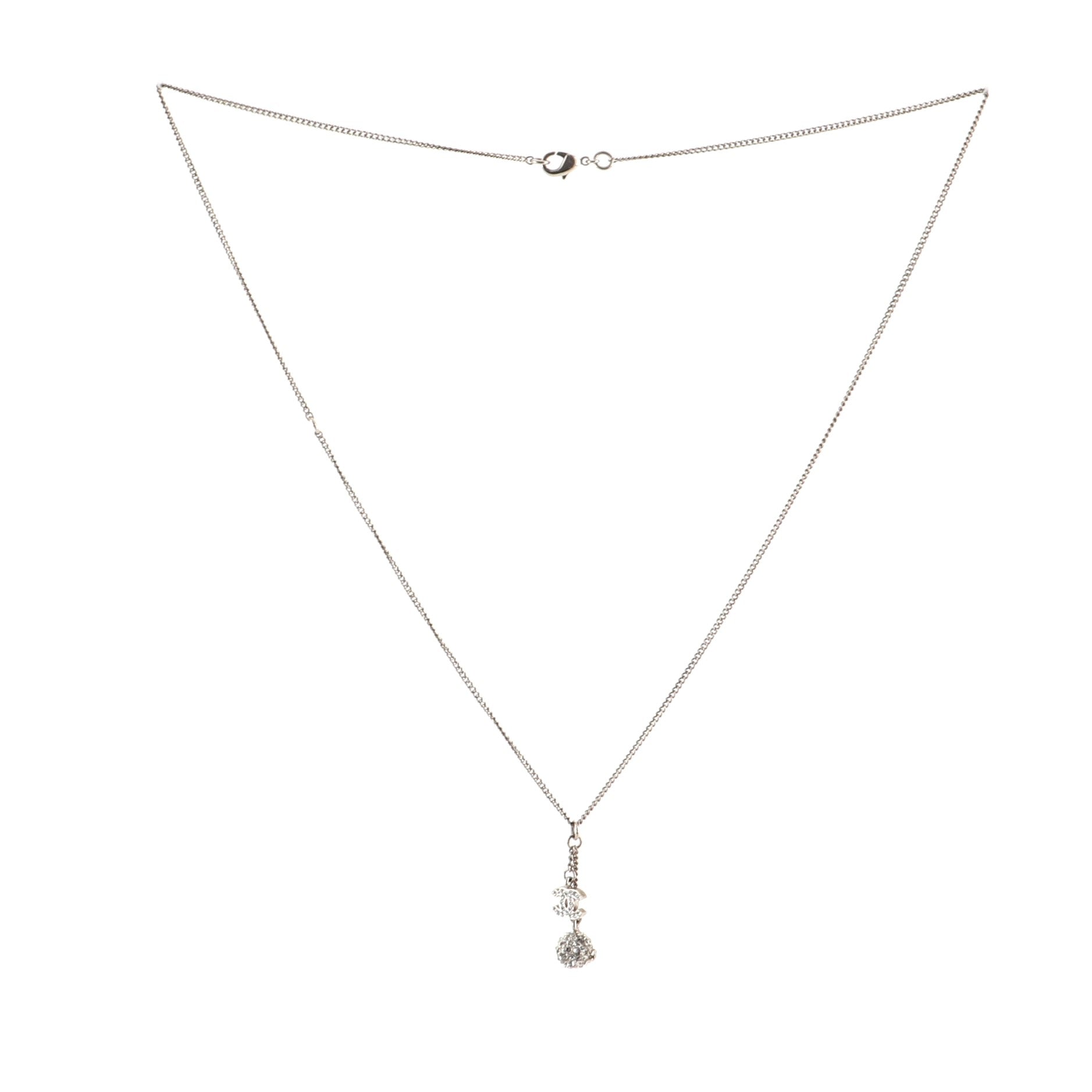Crystal Ball CC Necklace Crystals and Metal