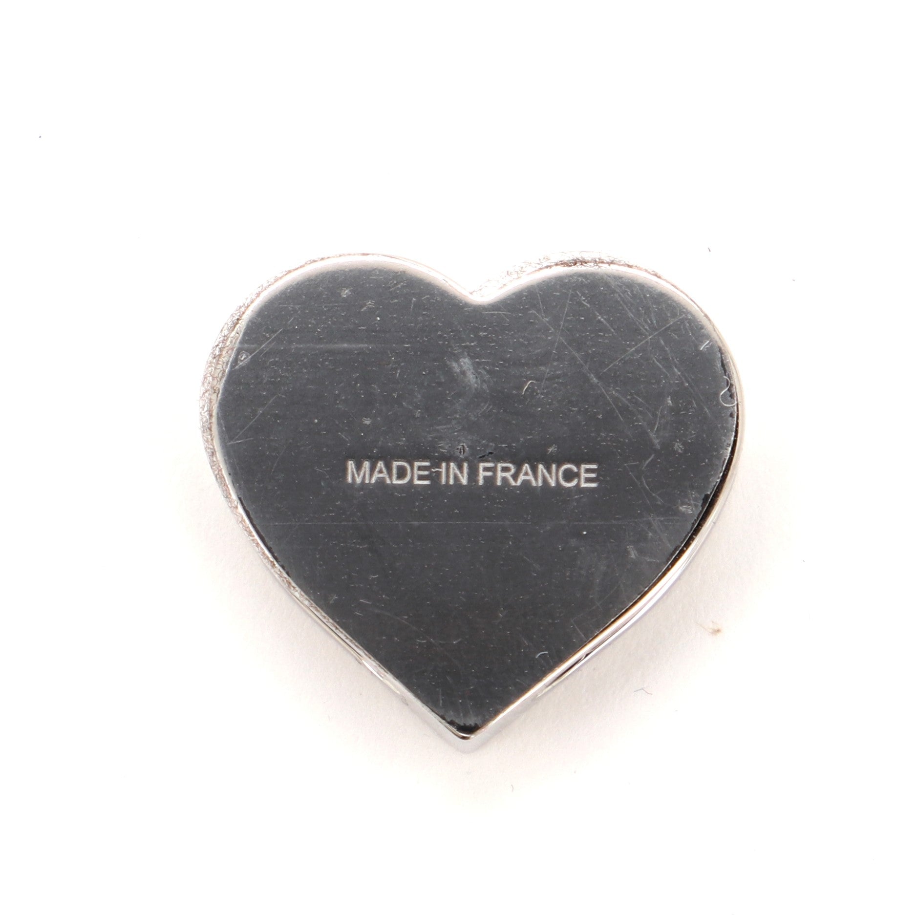 Heart Scarf Ring Lacquered Brass Mini