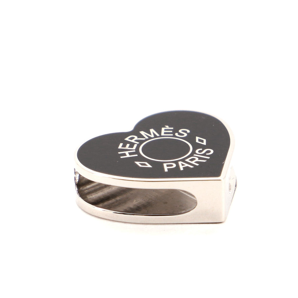 Heart Scarf Ring Lacquered Brass Mini