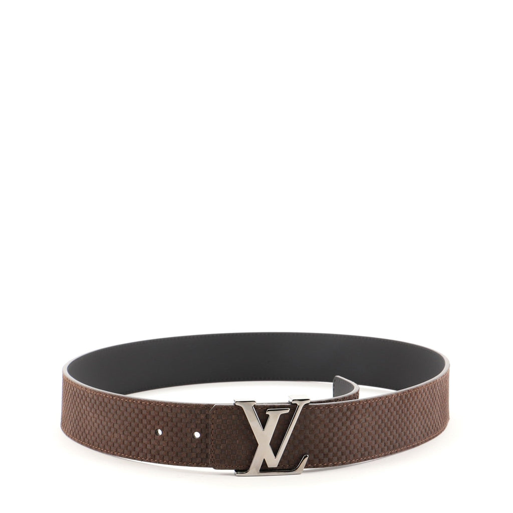 LV Initiales Reversible Belt Suede Damier 90