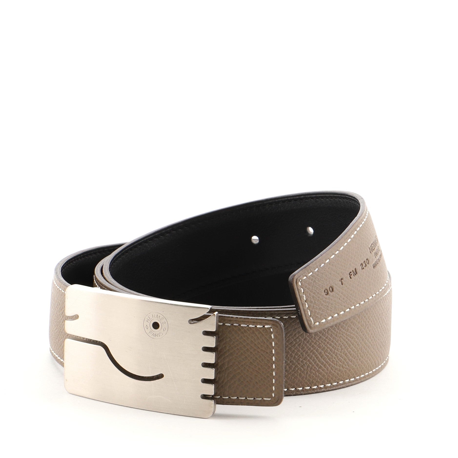 A Cheval Reversible Belt Leather Thin 95
