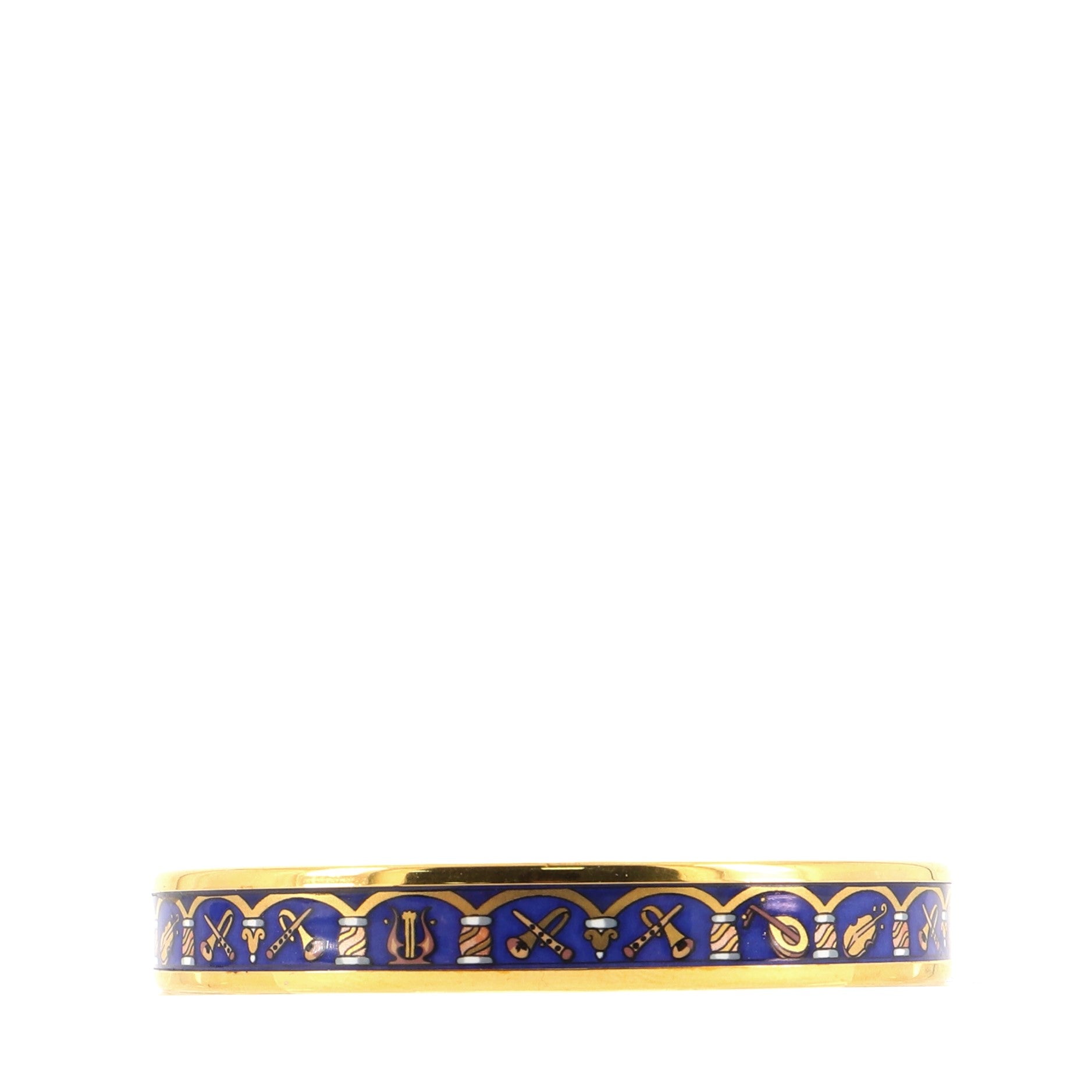 Bangle Bracelet Printed Enamel Narrow