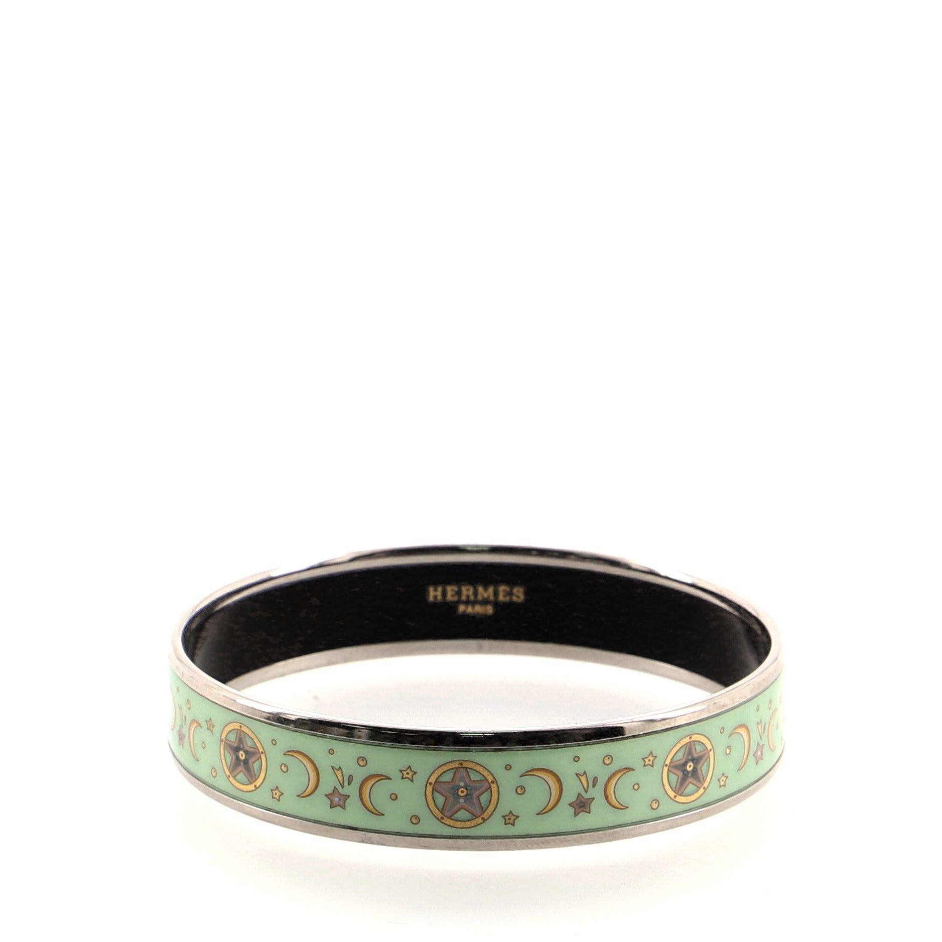 Bangle Bracelet Printed Enamel Narrow