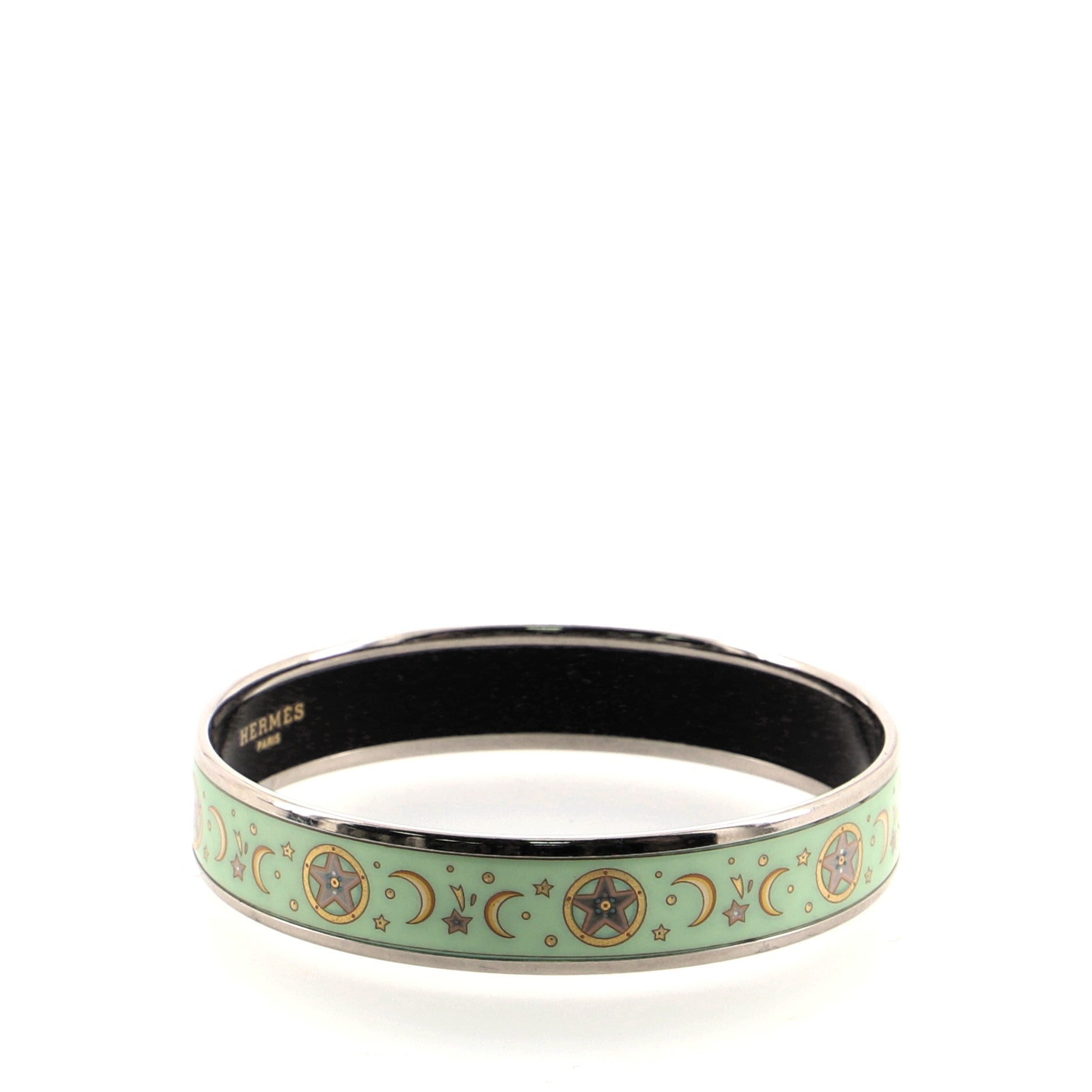 Bangle Bracelet Printed Enamel Narrow