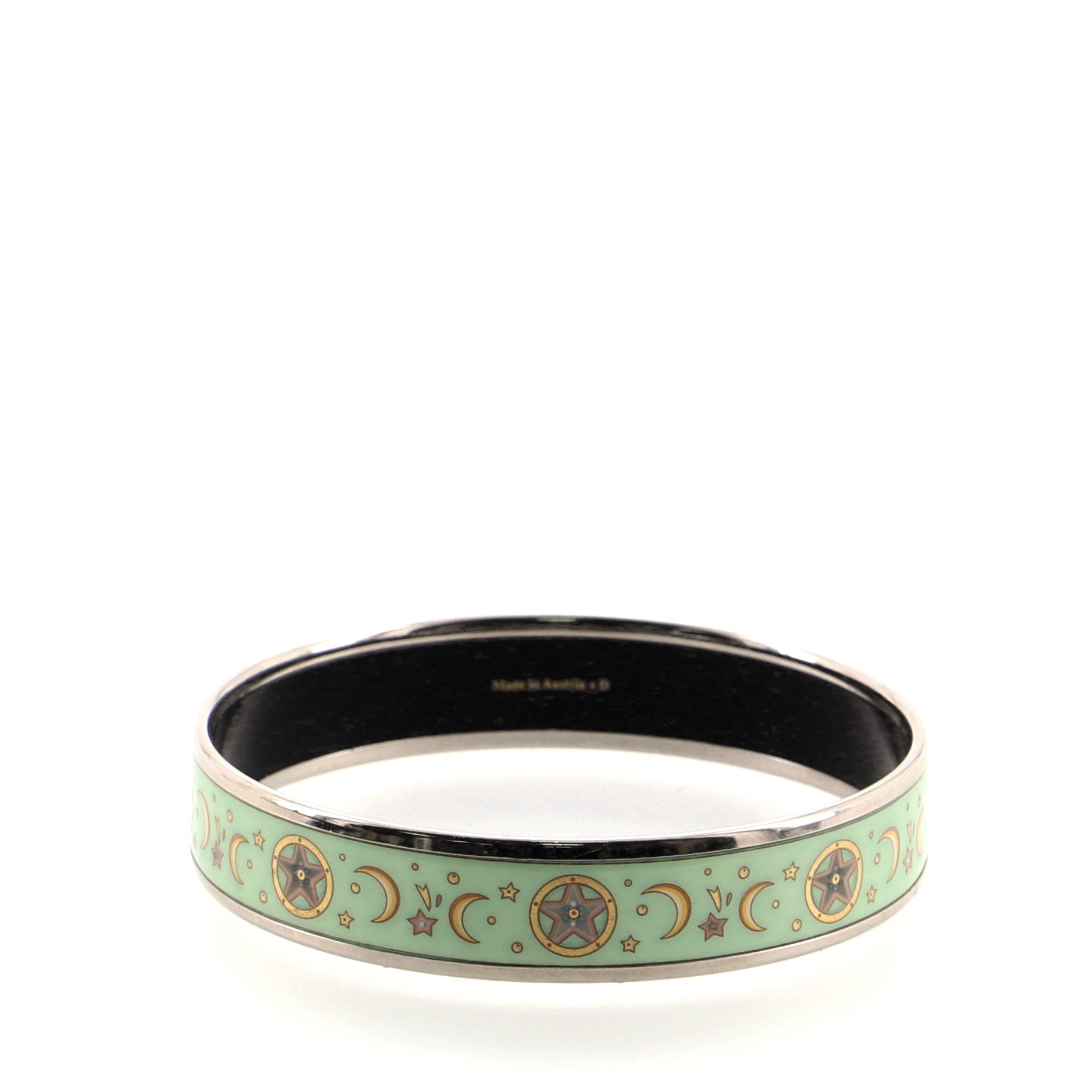 Bangle Bracelet Printed Enamel Narrow
