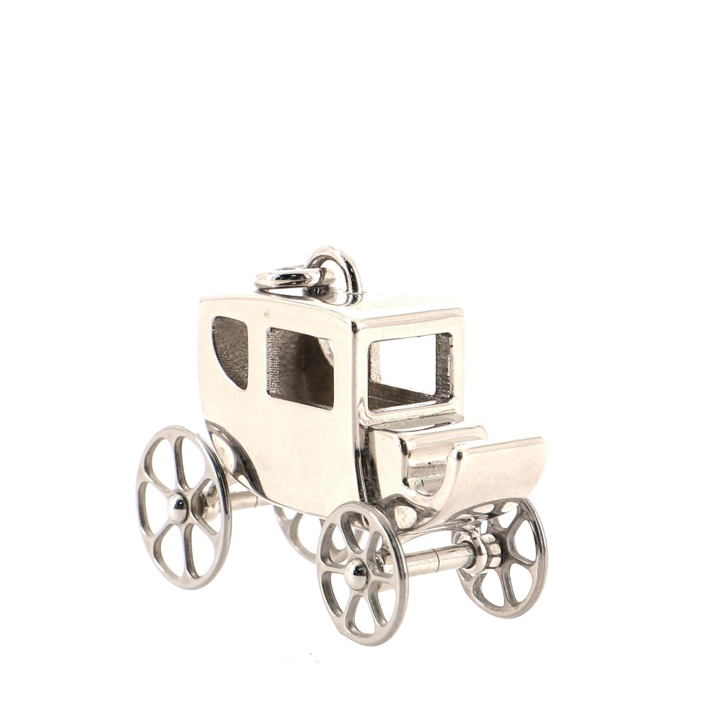 Carriage Pendant Necklace Sterling Silver