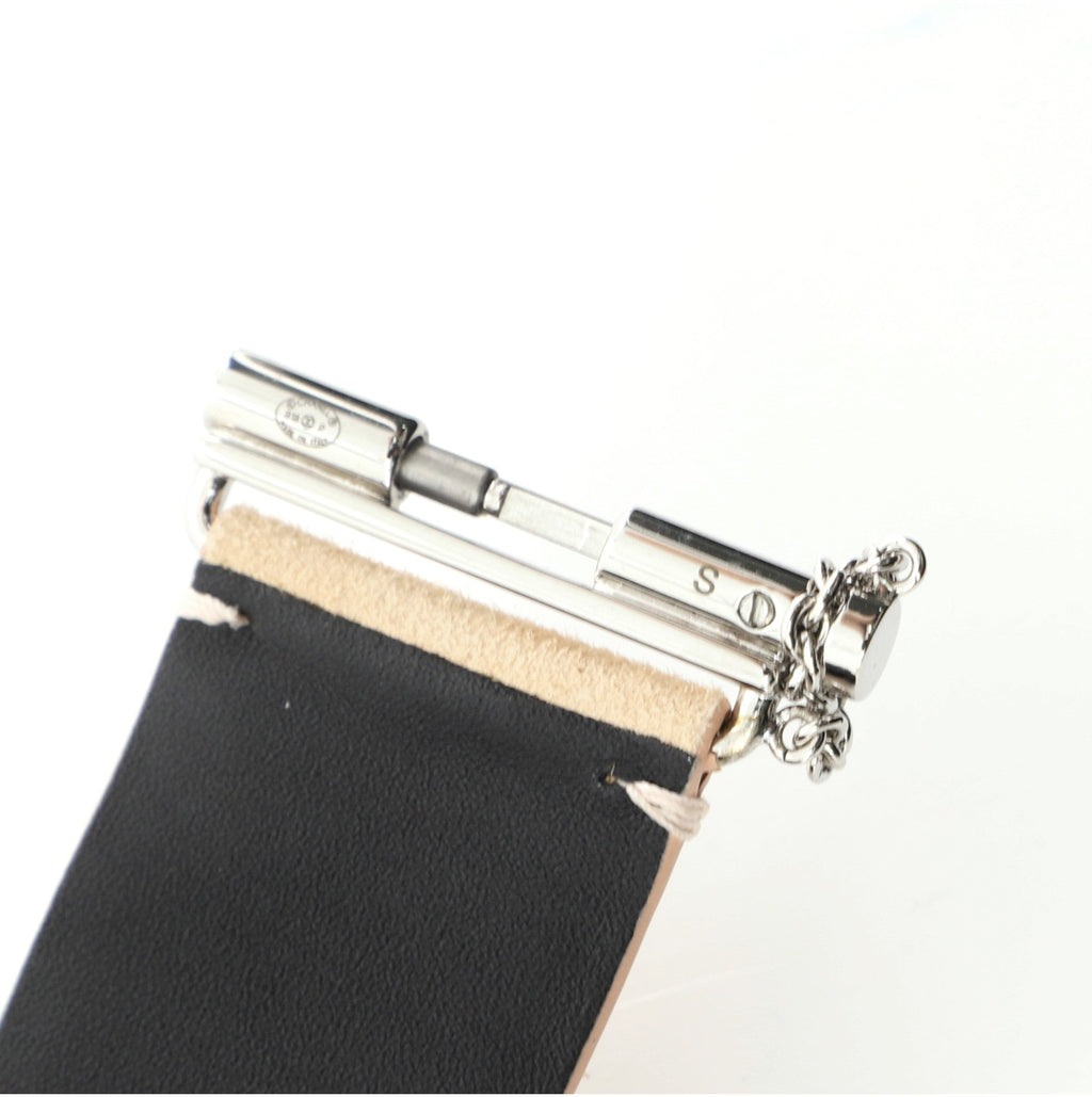 Giant CC Cuff Bracelet Suede with Crystal