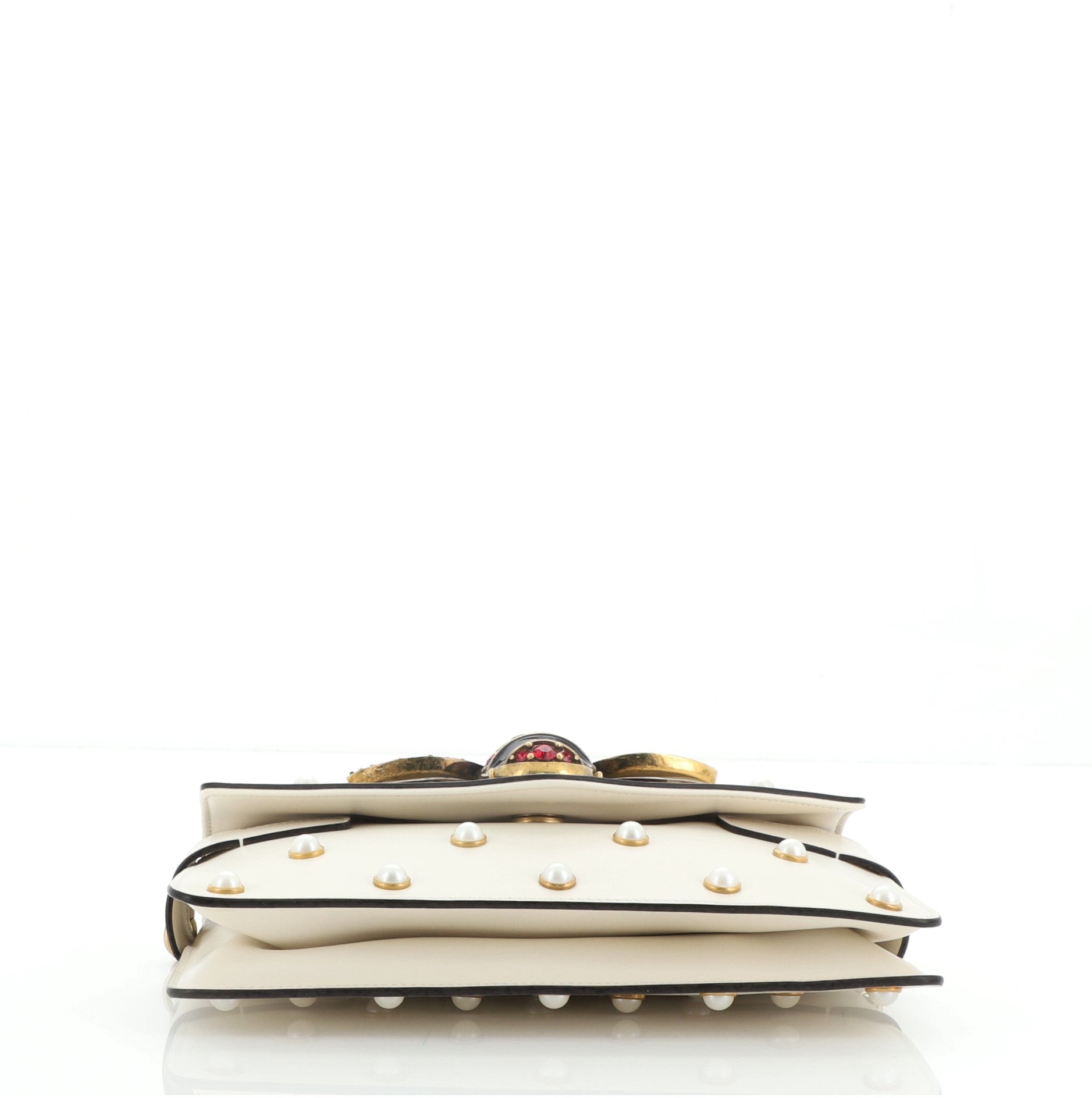 Broadway Pearly Bee Shoulder Bag Embellished Leather Mini