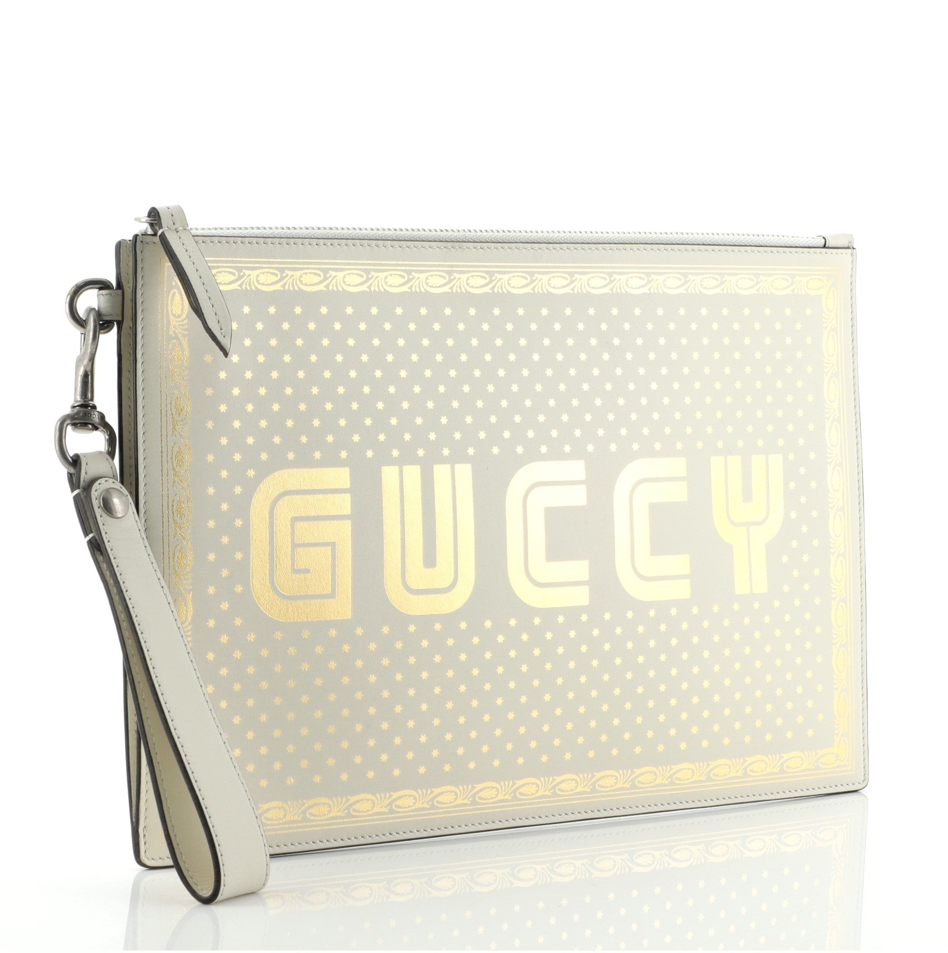 Wristlet Clutch Limited Edition Printed Leather