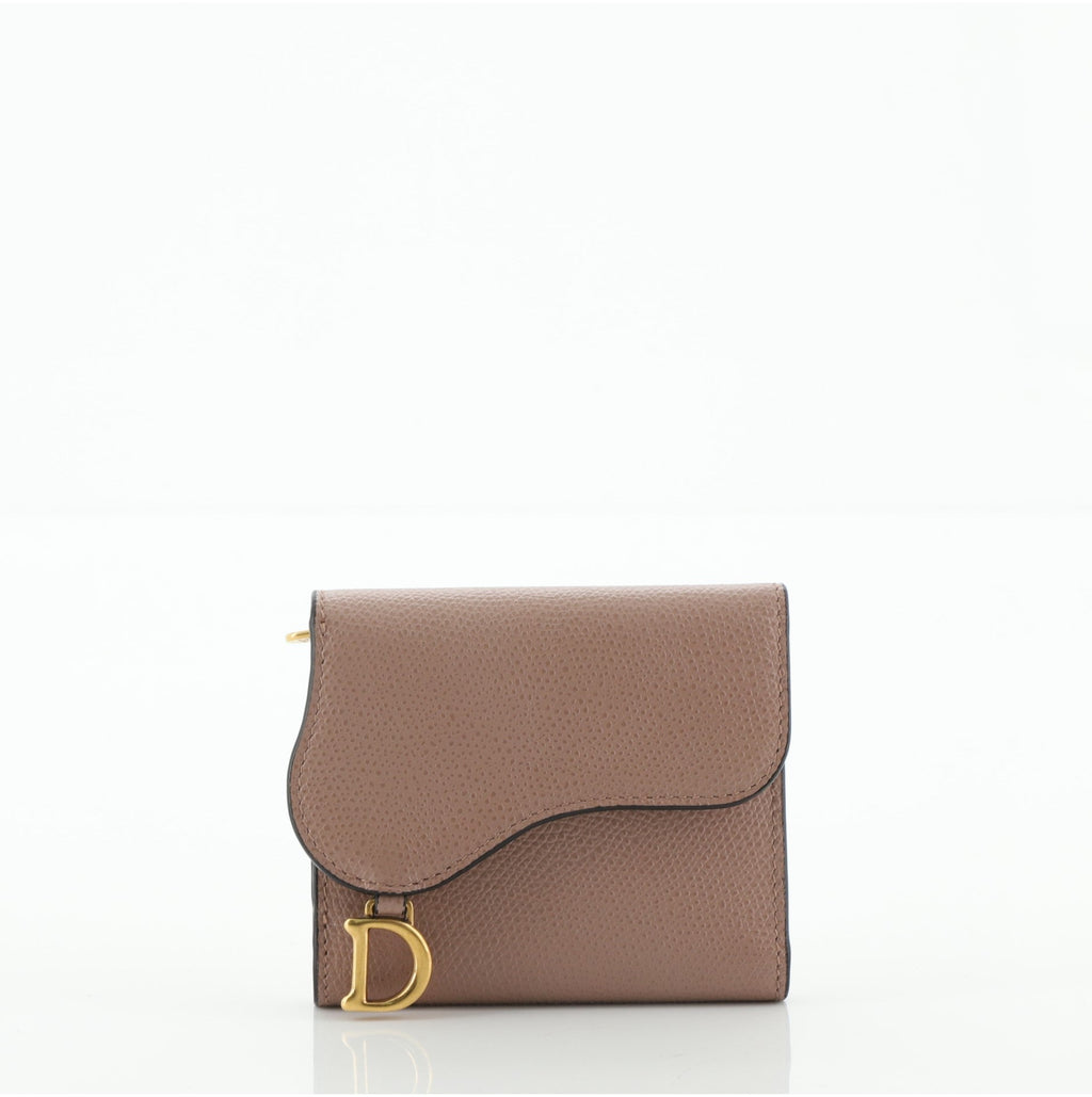 Saddle Flap Wallet Leather Mini