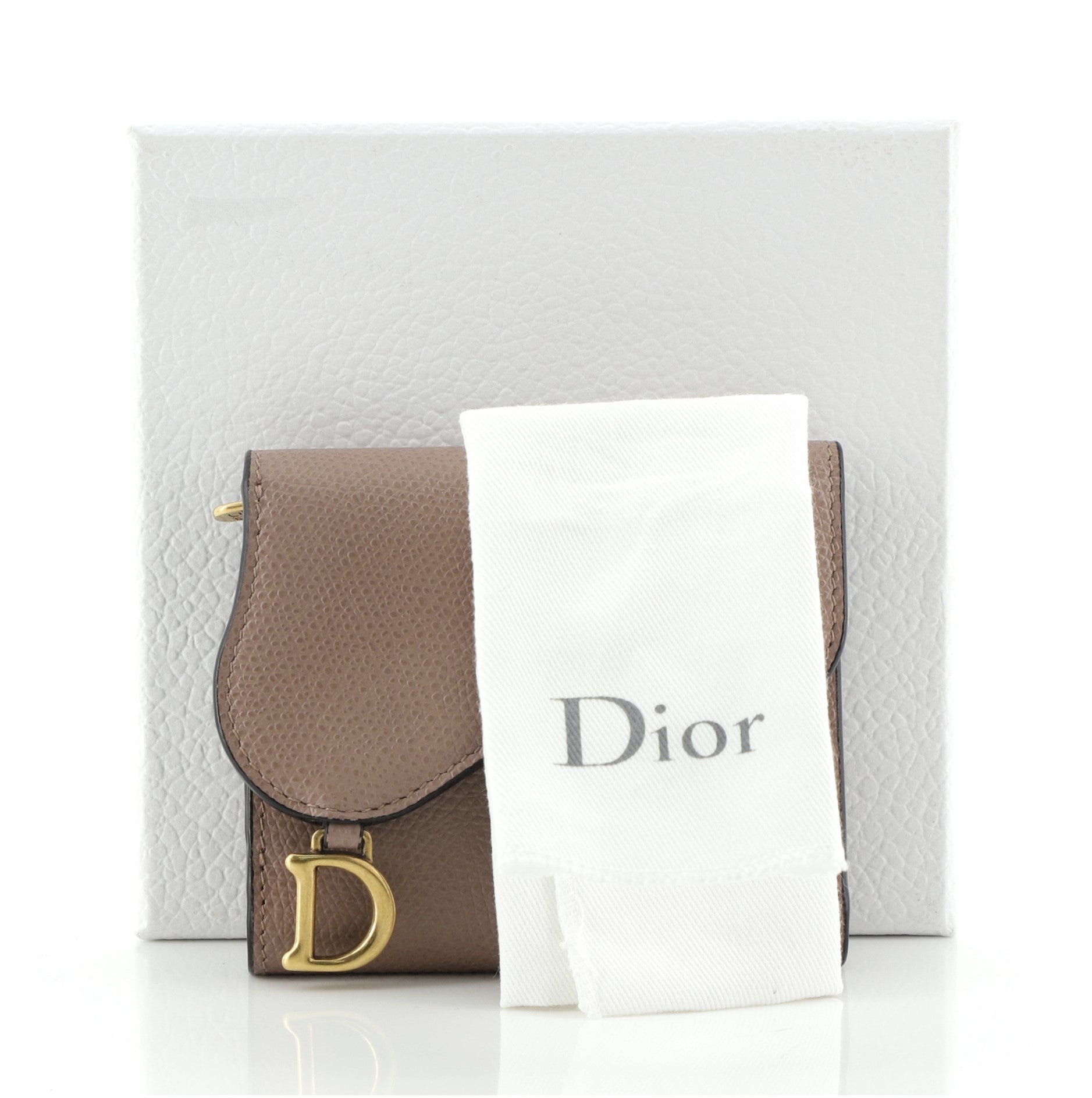 Saddle Flap Wallet Leather Mini