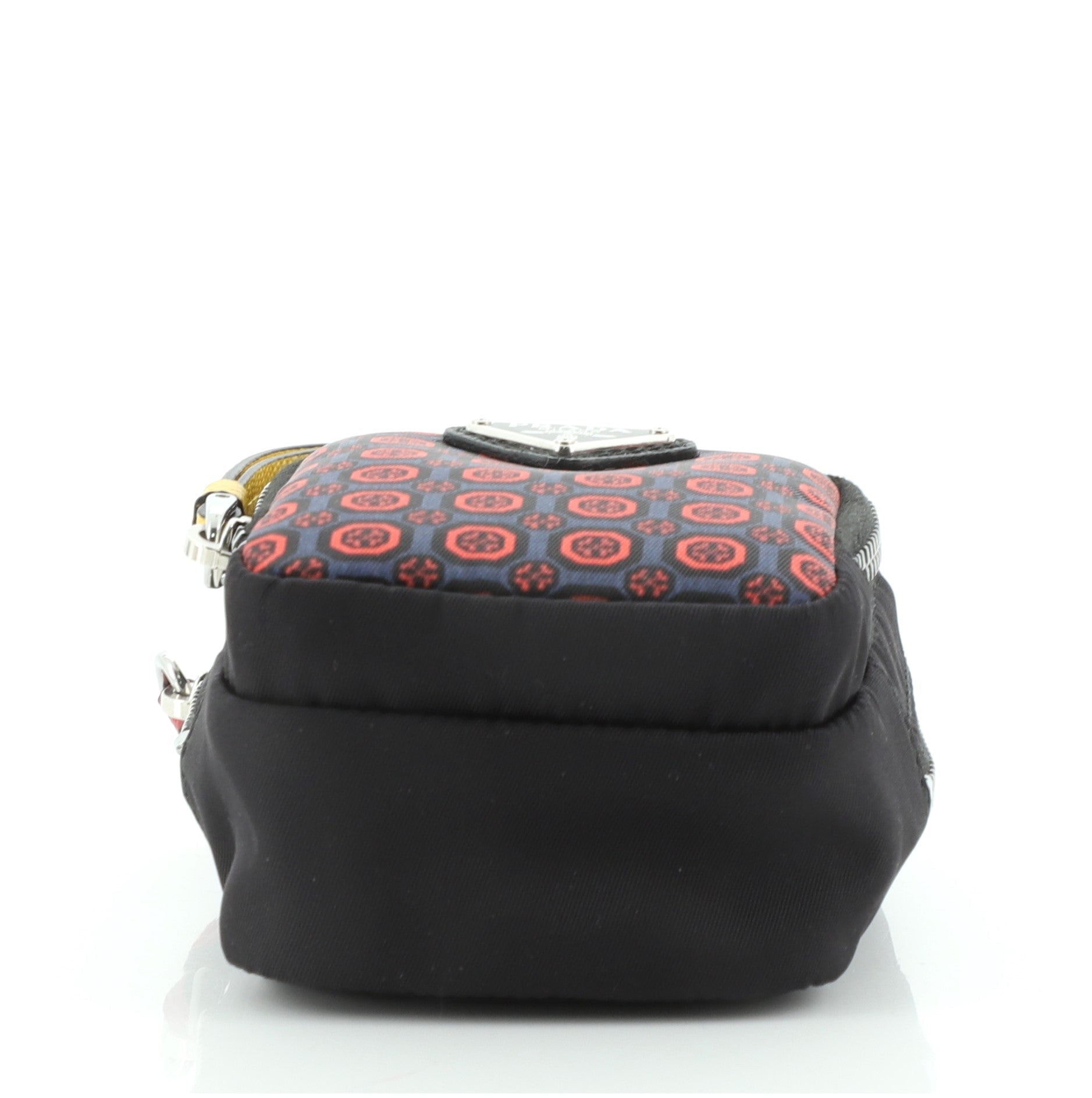 Keychain Zip Pouch Printed Tessuto Mini