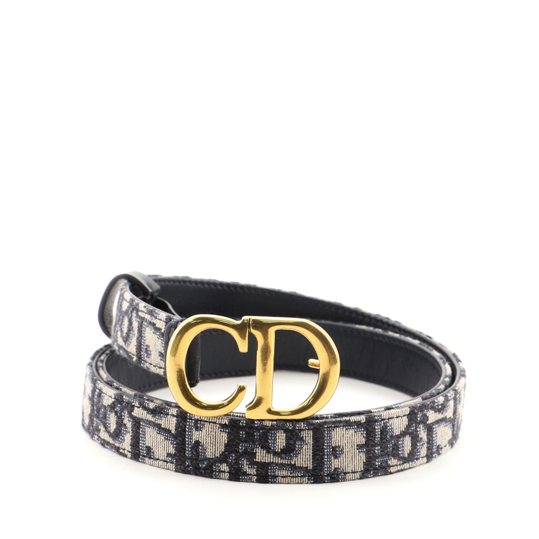 Saddle Belt Oblique Canvas Thin 80