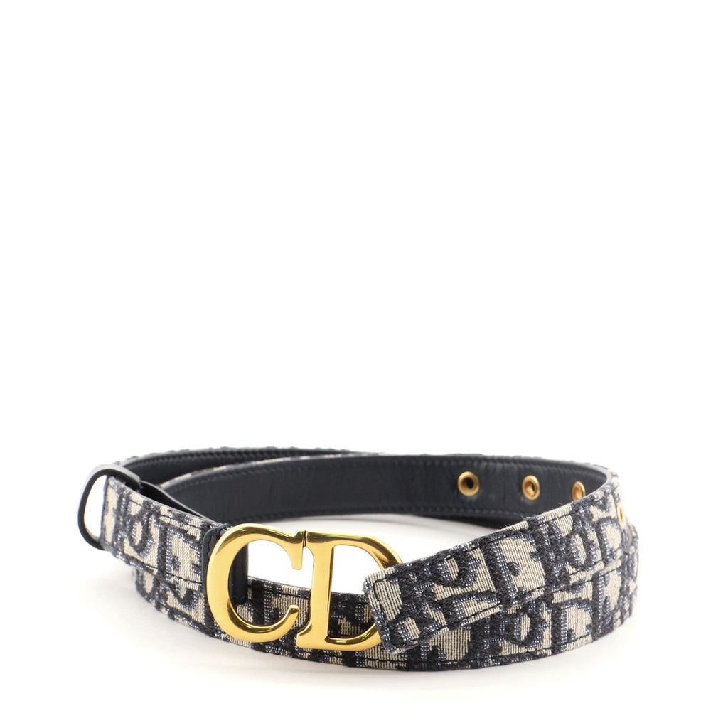 Saddle Belt Oblique Canvas Thin 80