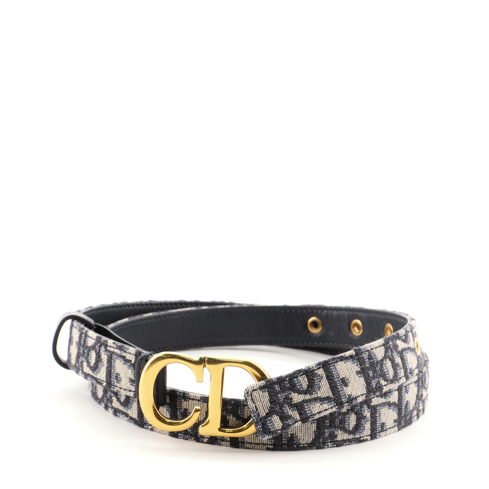 Saddle Belt Oblique Canvas Thin 80