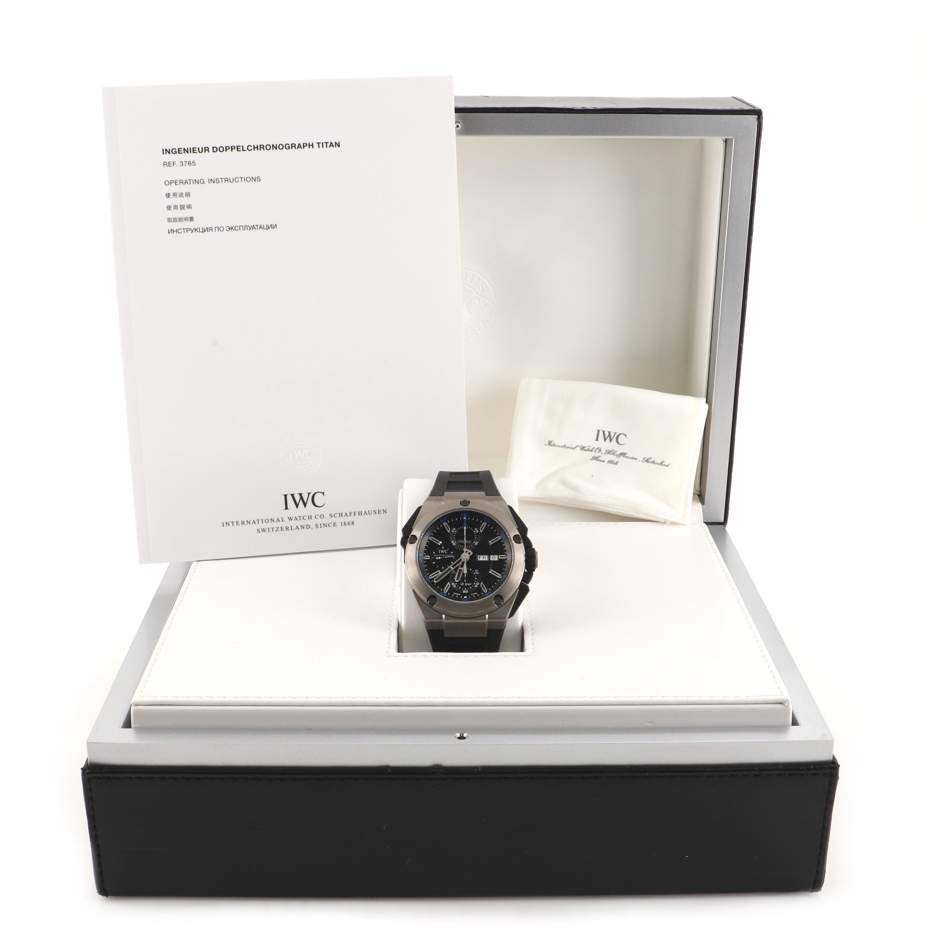 Ingenieur Double Chronograph Automatic Watch Titanium and Rubber 45