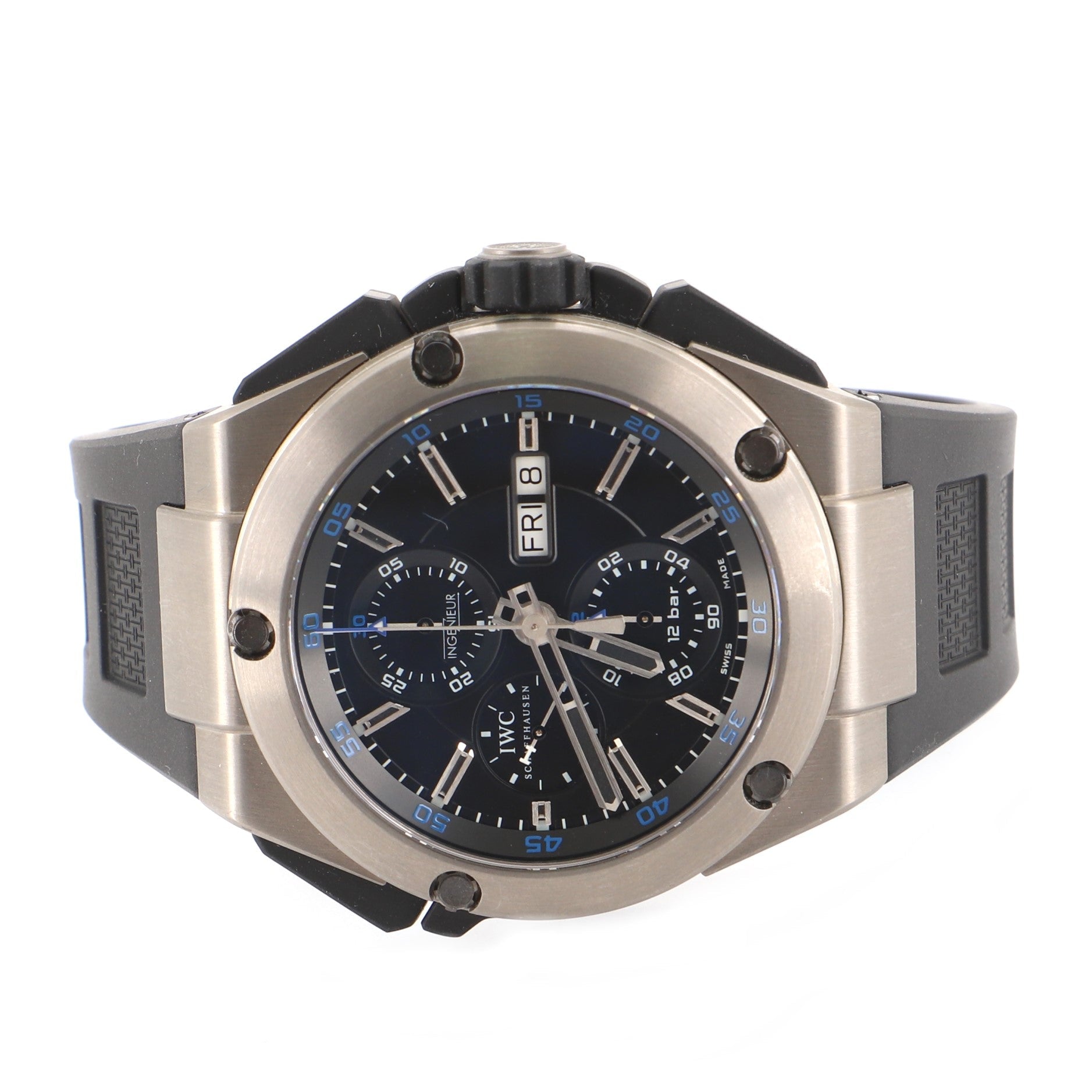 Ingenieur Double Chronograph Automatic Watch Titanium and Rubber 45
