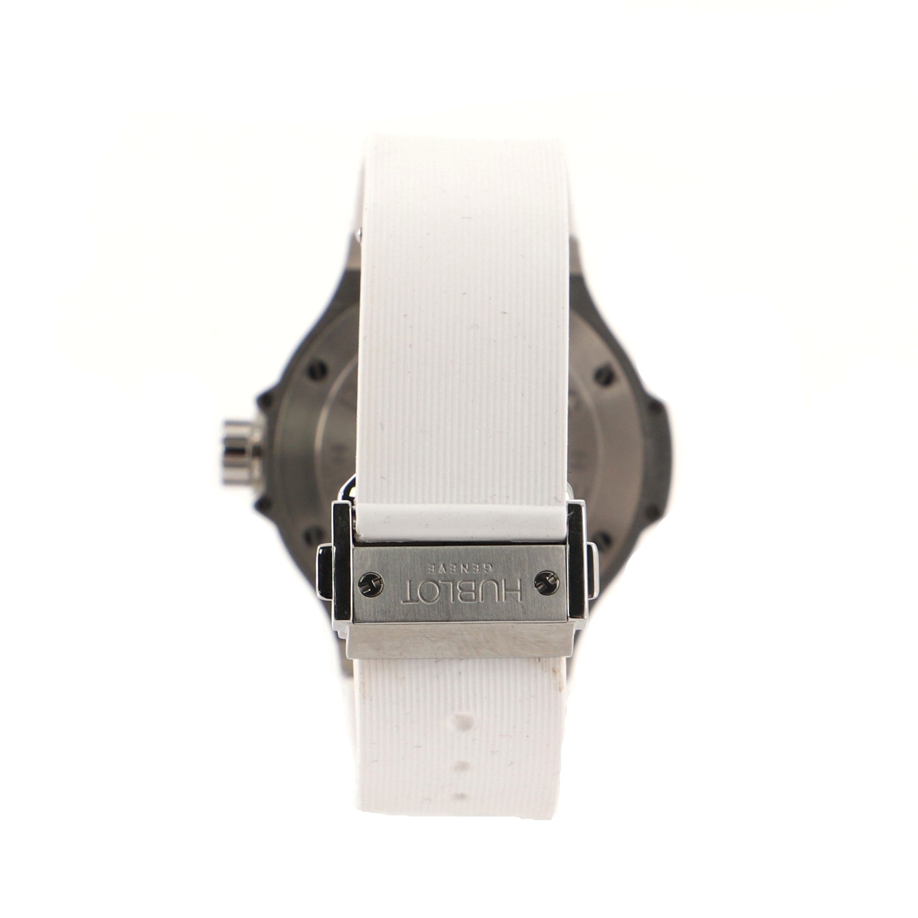 Big Bang Quartz Watch Stainless Steel and Rubber with Diamond Case and Bezel 38