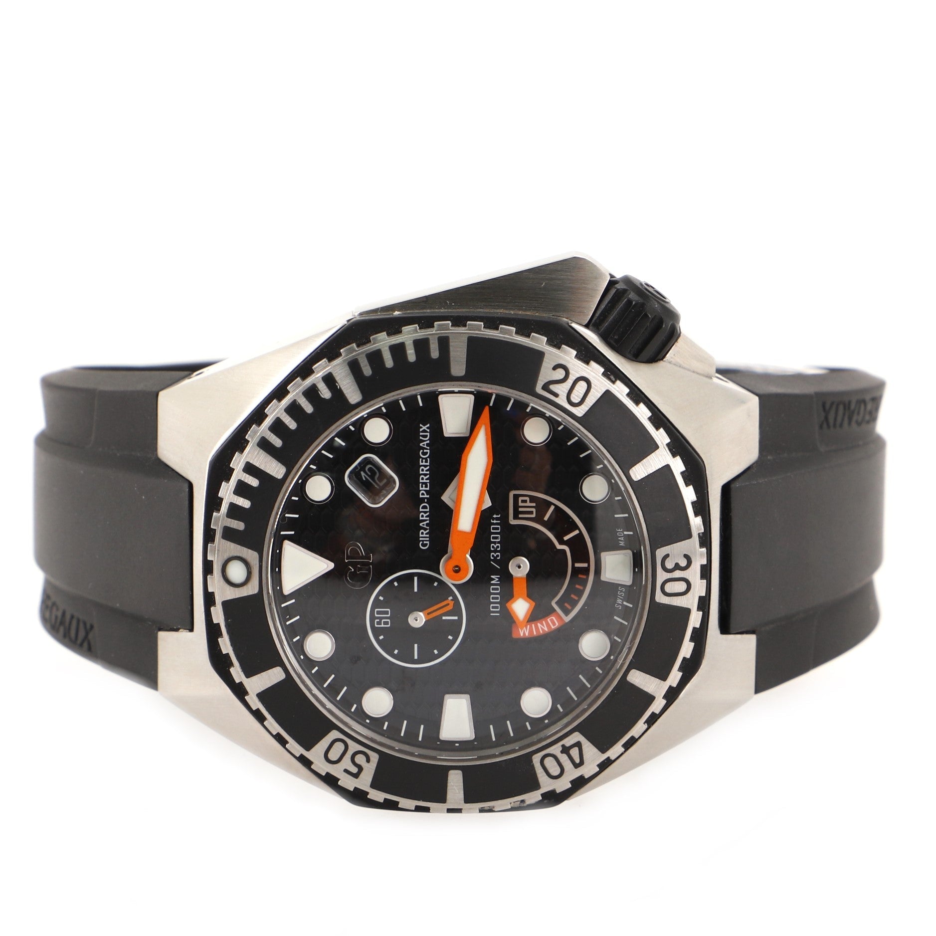 Sea Hawk Automatic Watch Stainless Steel and Rubber 44