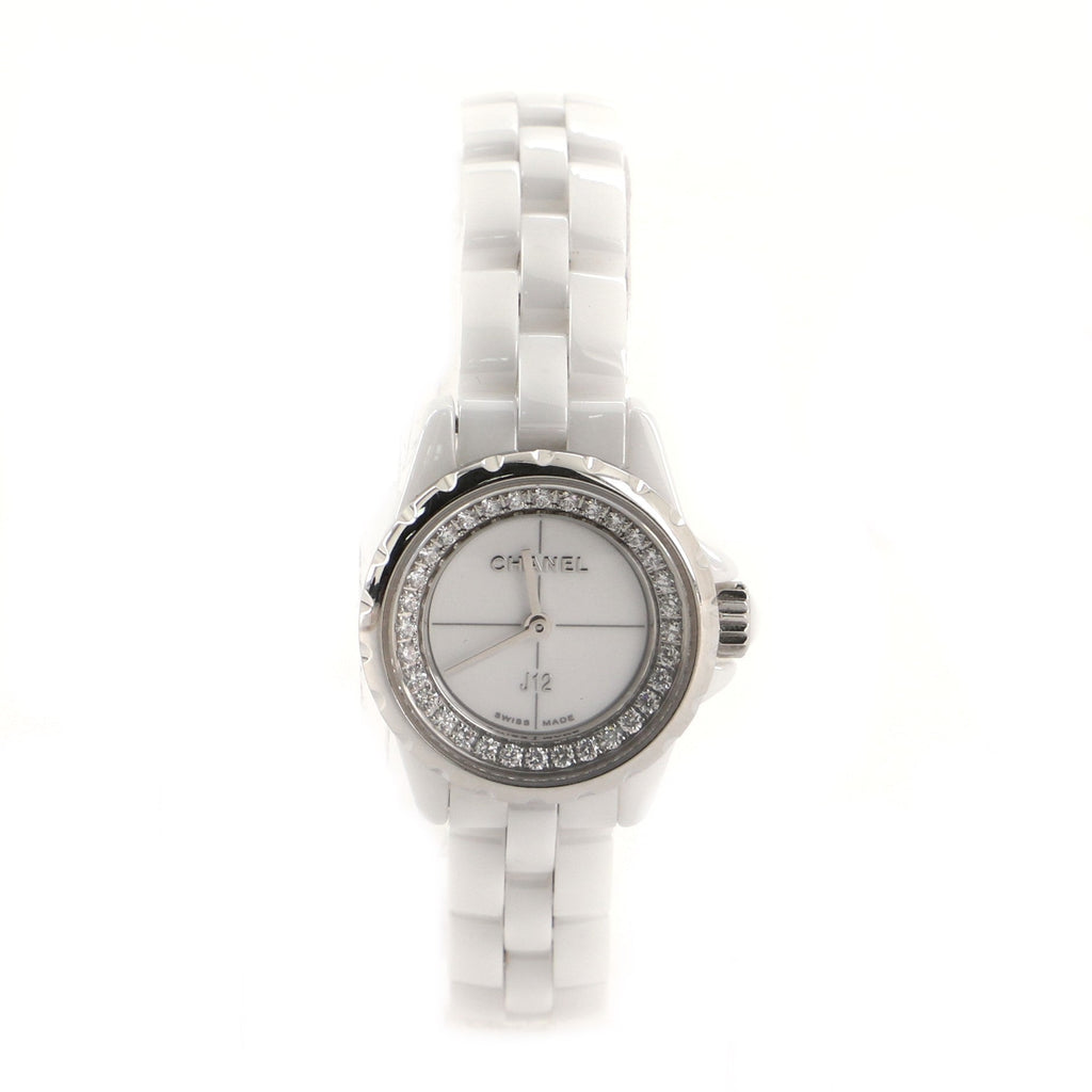 J12 Quartz Watch Ceramic and Stainless Steel with Diamond Flange 19
