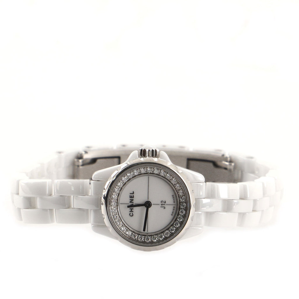 J12 Quartz Watch Ceramic and Stainless Steel with Diamond Flange 19