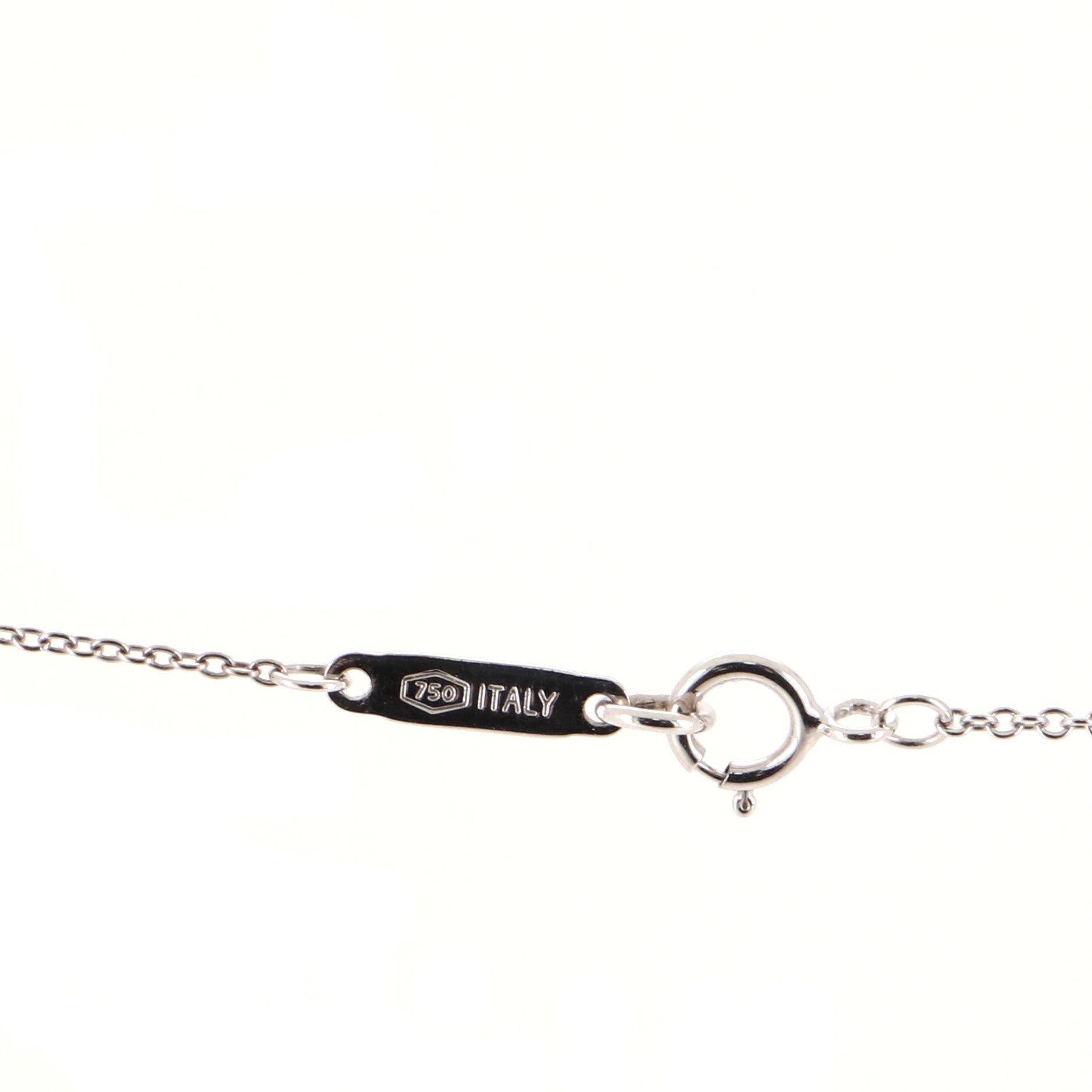 Atlas Circle Pendant Necklace 18K White Gold with Diamonds Medium .25CT