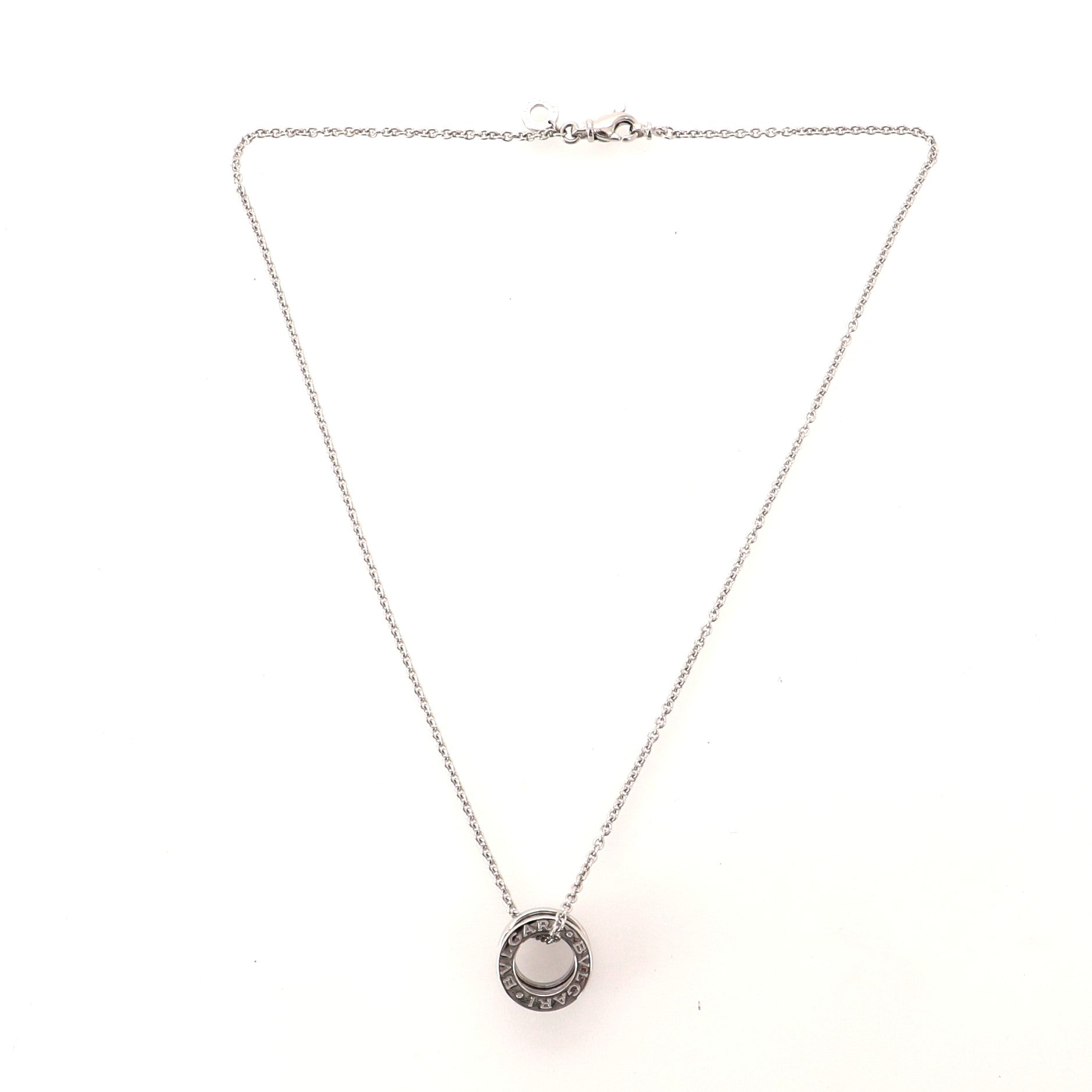B.Zero1 Pendant Necklace 18K White Gold