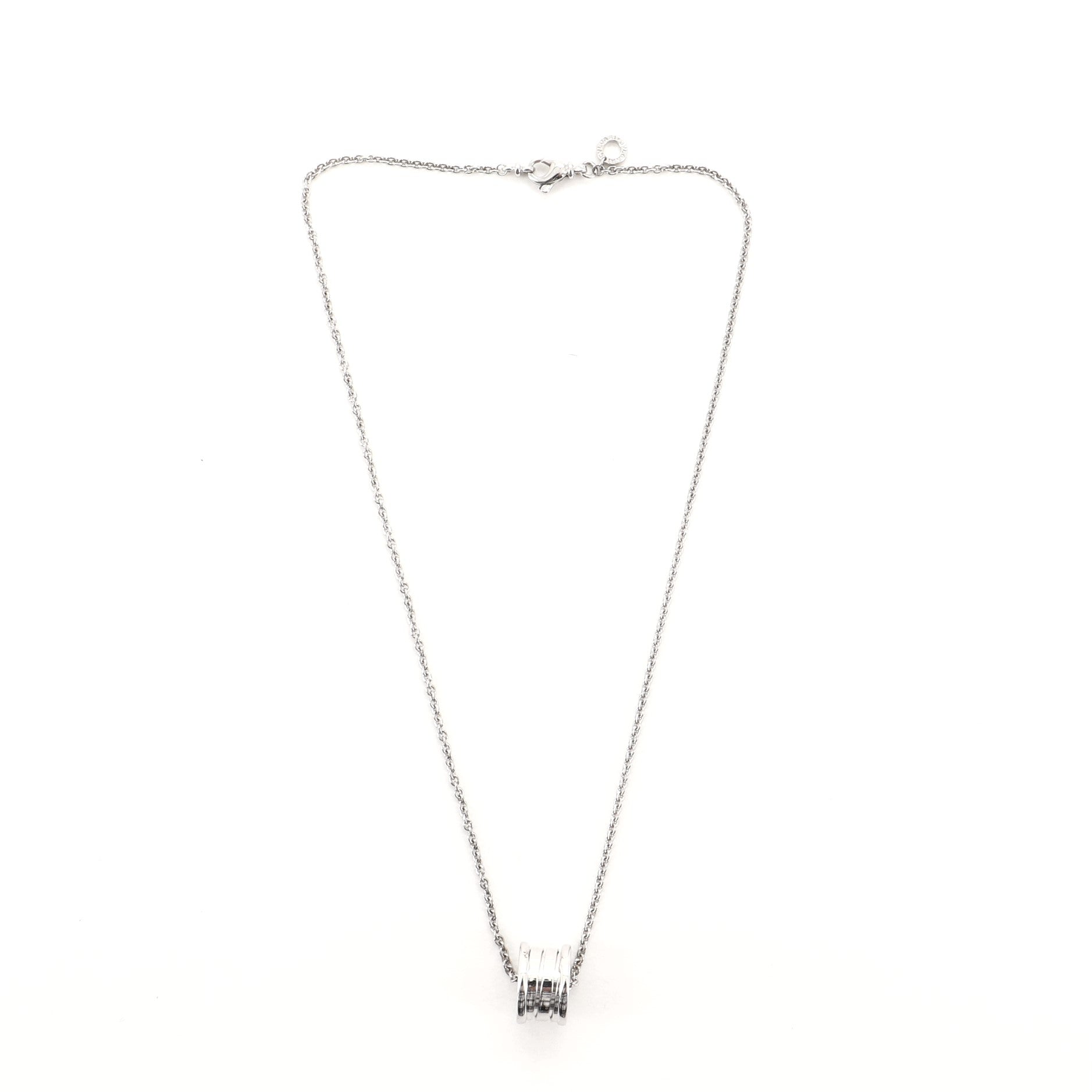 B.Zero1 Pendant Necklace 18K White Gold