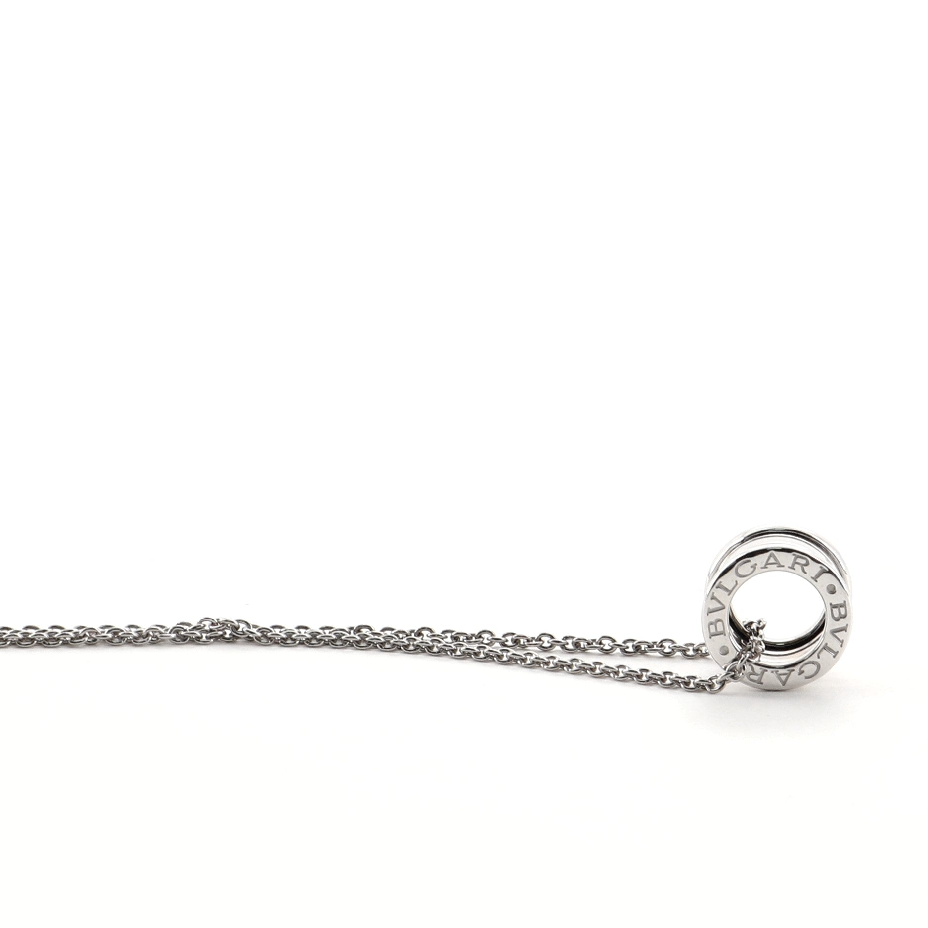 B.Zero1 Pendant Necklace 18K White Gold