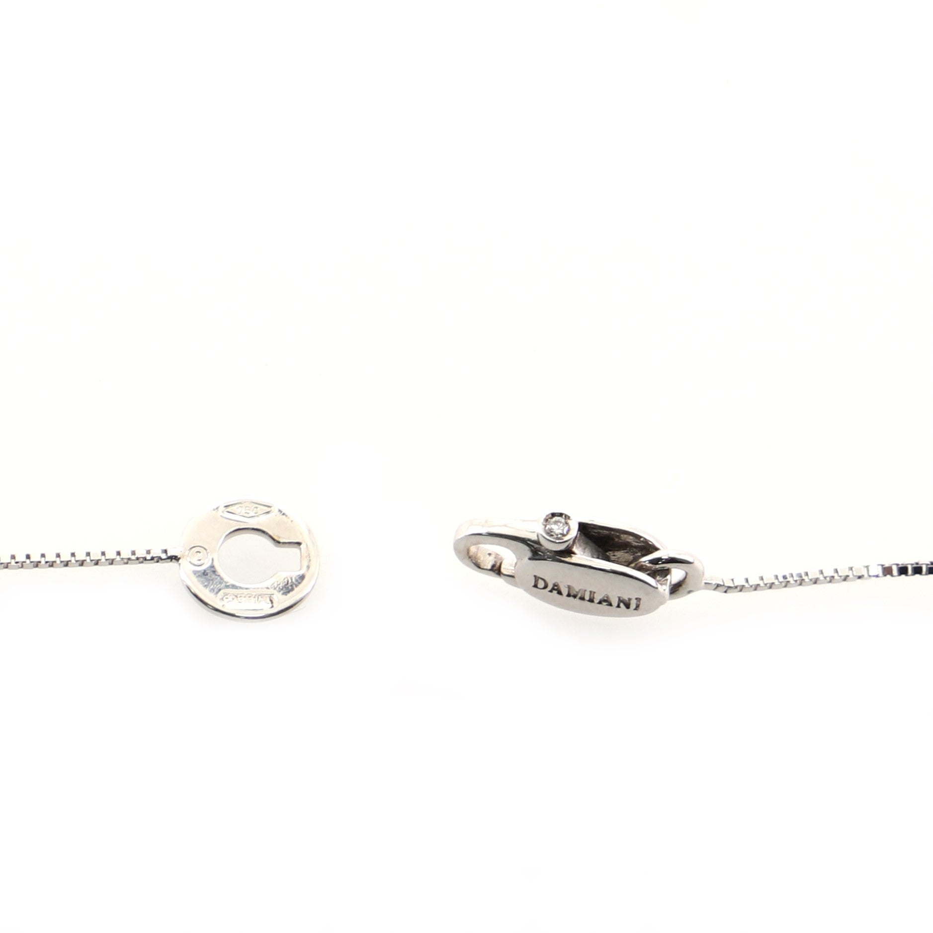 Cross Pendant Necklace 18K White Gold and Diamonds