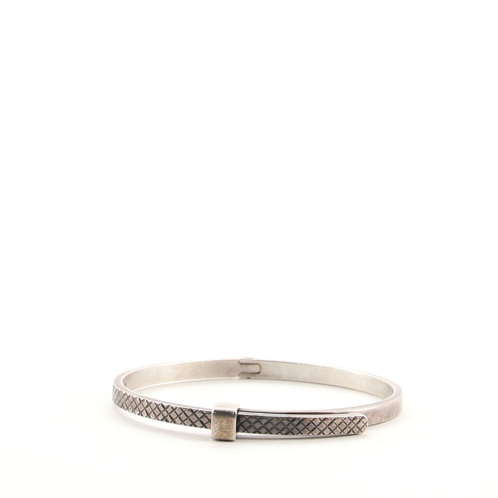 Intrecciato Bangle Bracelet Sterling Silver