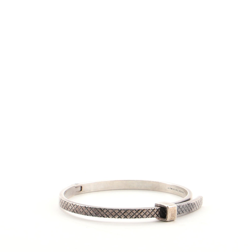 Intrecciato Bangle Bracelet Sterling Silver
