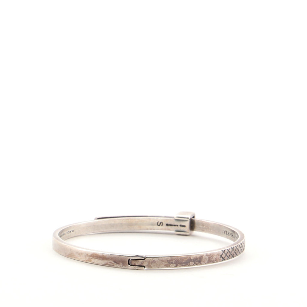 Intrecciato Bangle Bracelet Sterling Silver