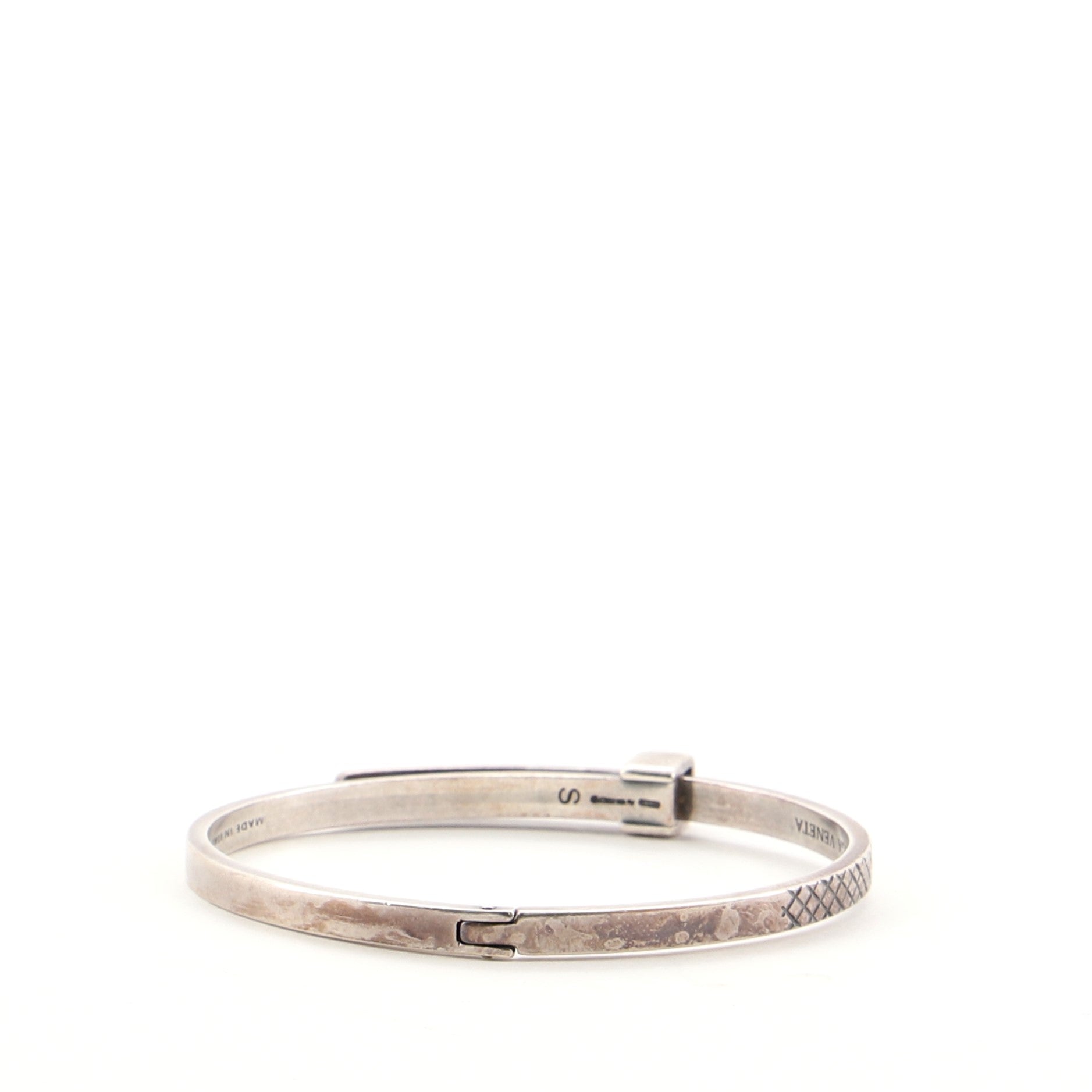 Intrecciato Bangle Bracelet Sterling Silver