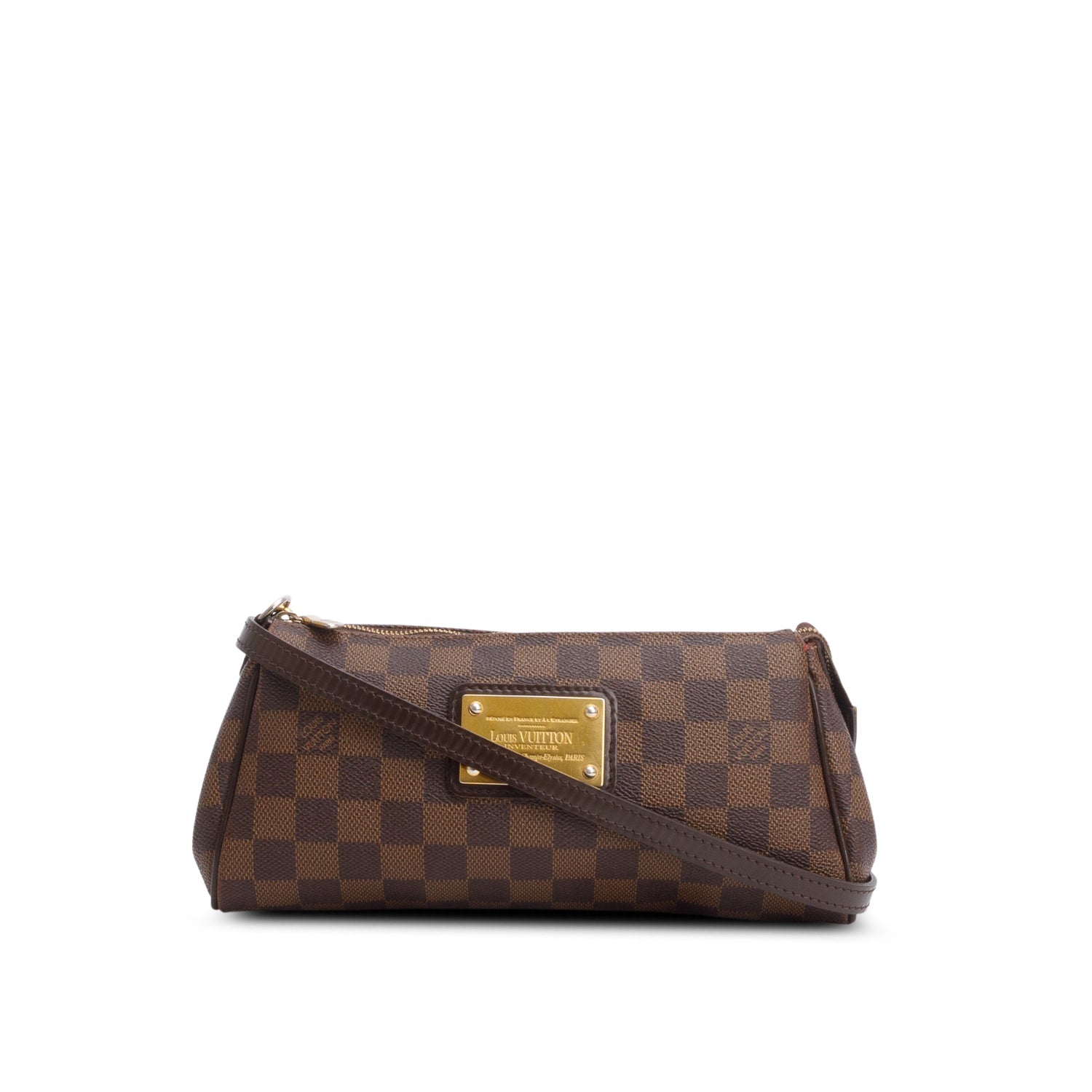 Louis Vuitton Damier Ebene Eva Clutch w/ Straps
