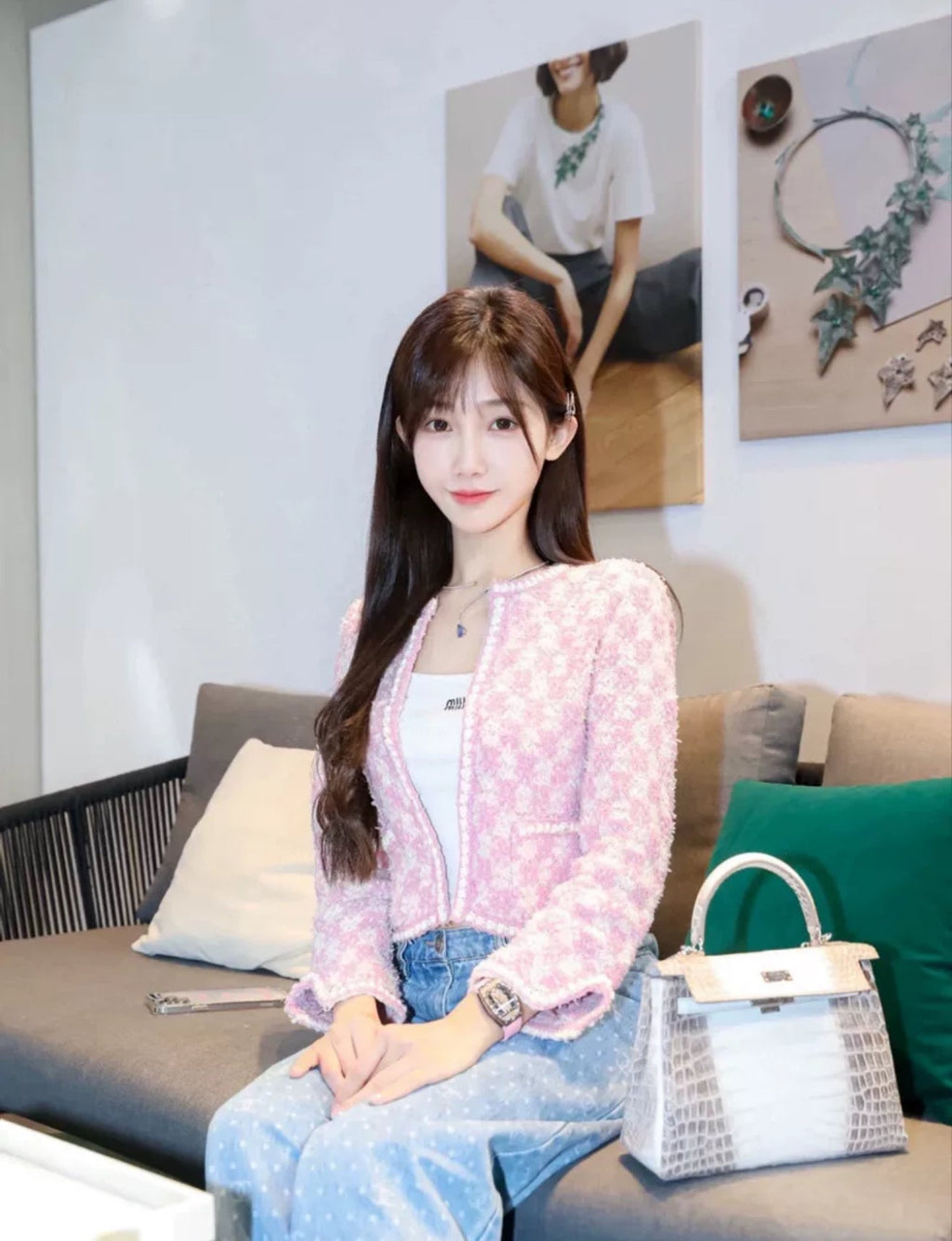 Chanel 23s pink and purple jacket