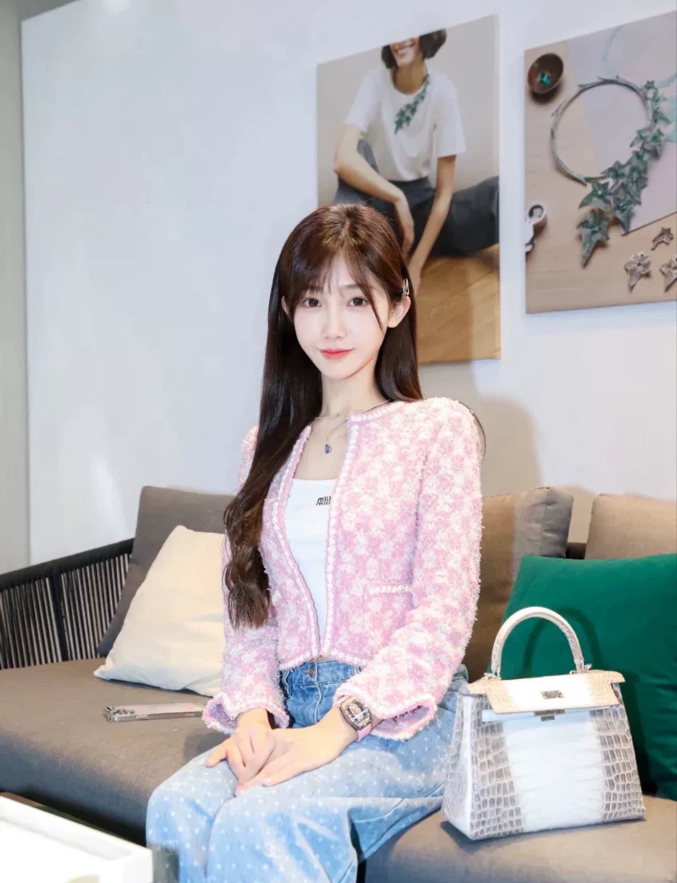 Chanel 23s pink and purple jacket
