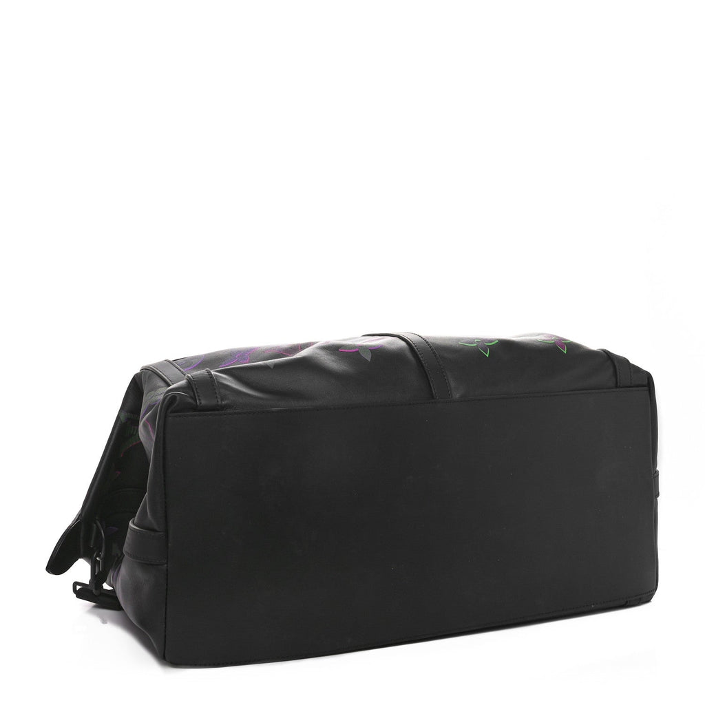 Calfskin Monogram Spotlight Comet Meteor Travel Bag 50 Black Borealis