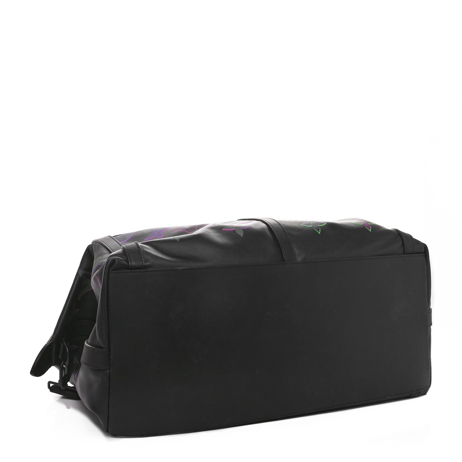 Calfskin Monogram Spotlight Comet Meteor Travel Bag 50 Black Borealis