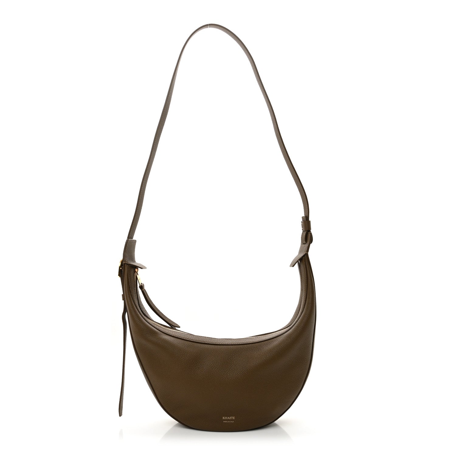 Pebbled Calfskin Augustina Hobo Hazelnut
