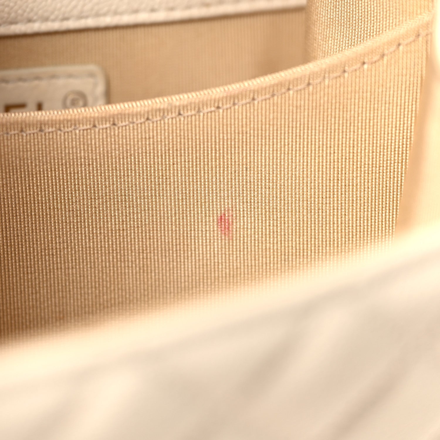 Caviar Quilted North South Boy Flap White