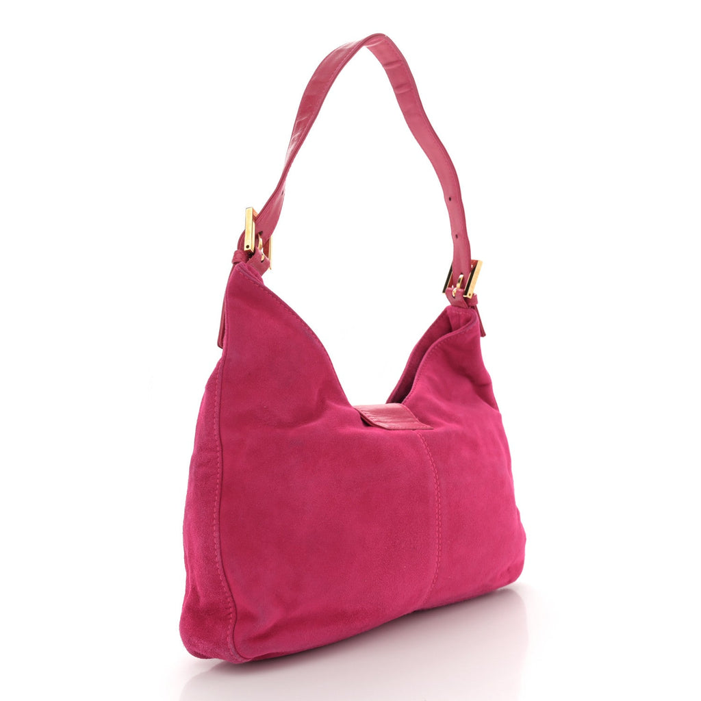 Suede Shoulder Bag Fuchsia
