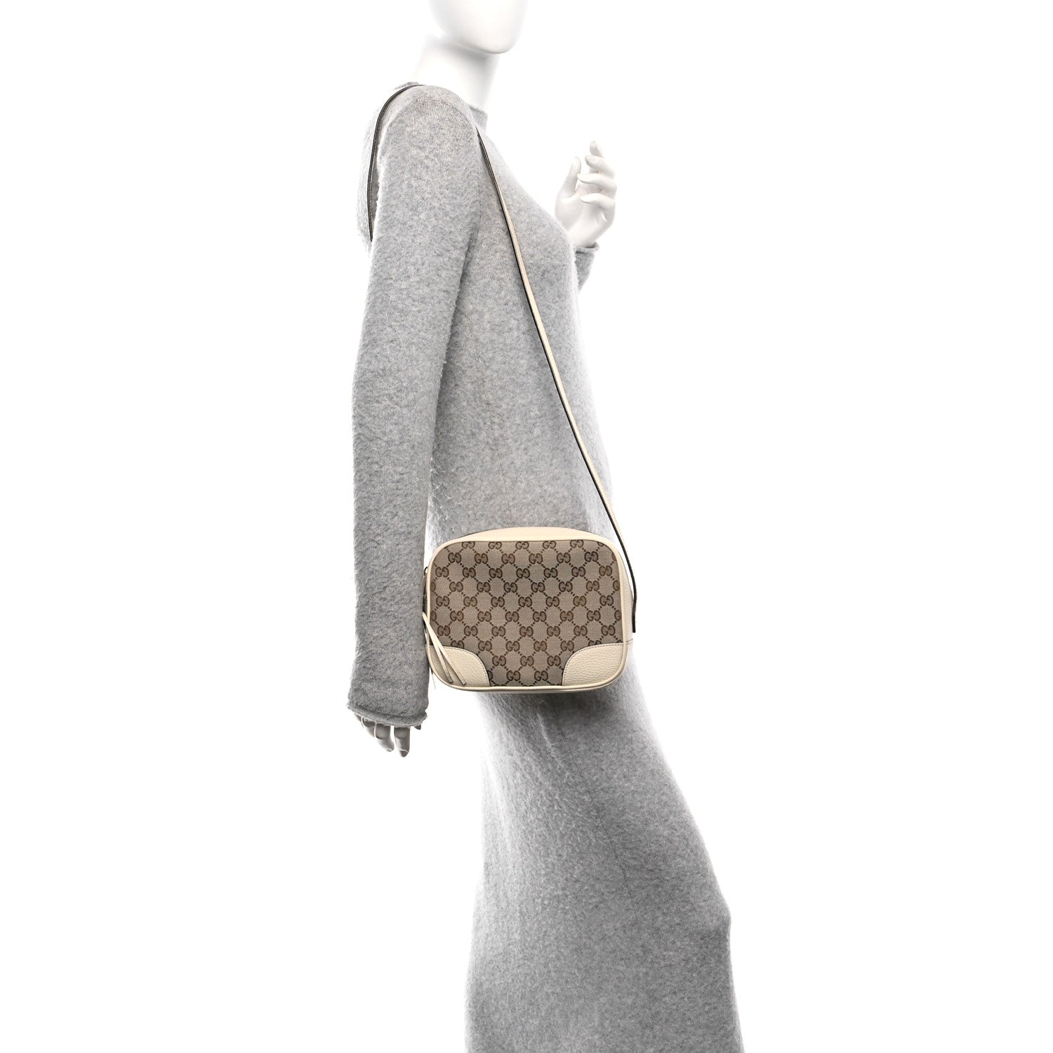 Monogram Dollar Calfskin Mini Bree Messenger Bag Beige Ebony Avoire