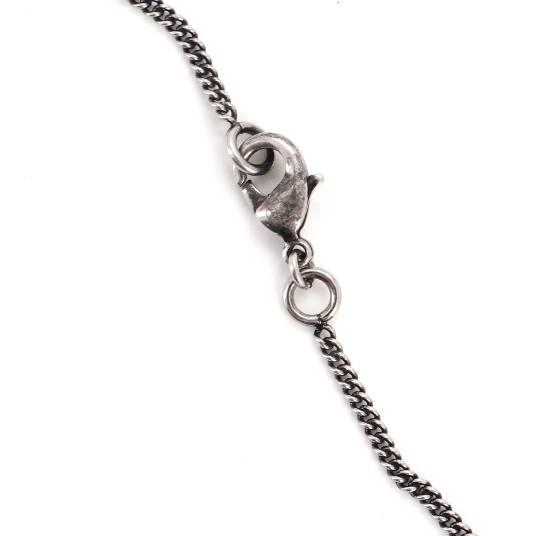 CC Pendant Long Necklace Enamel with Metal