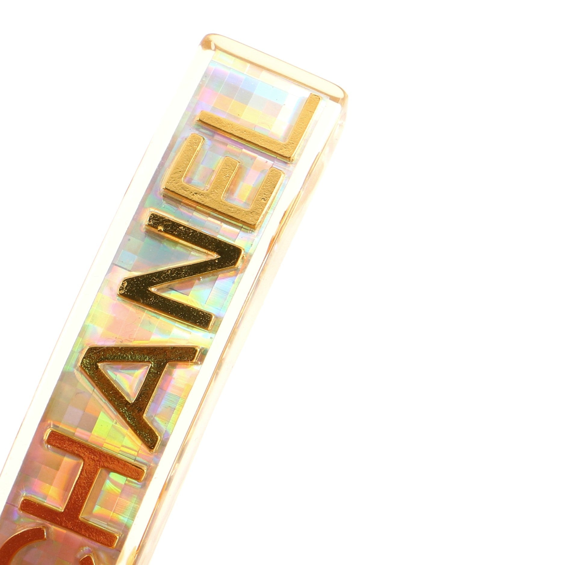 Holographic Hair Barrette Metal and Resin XS