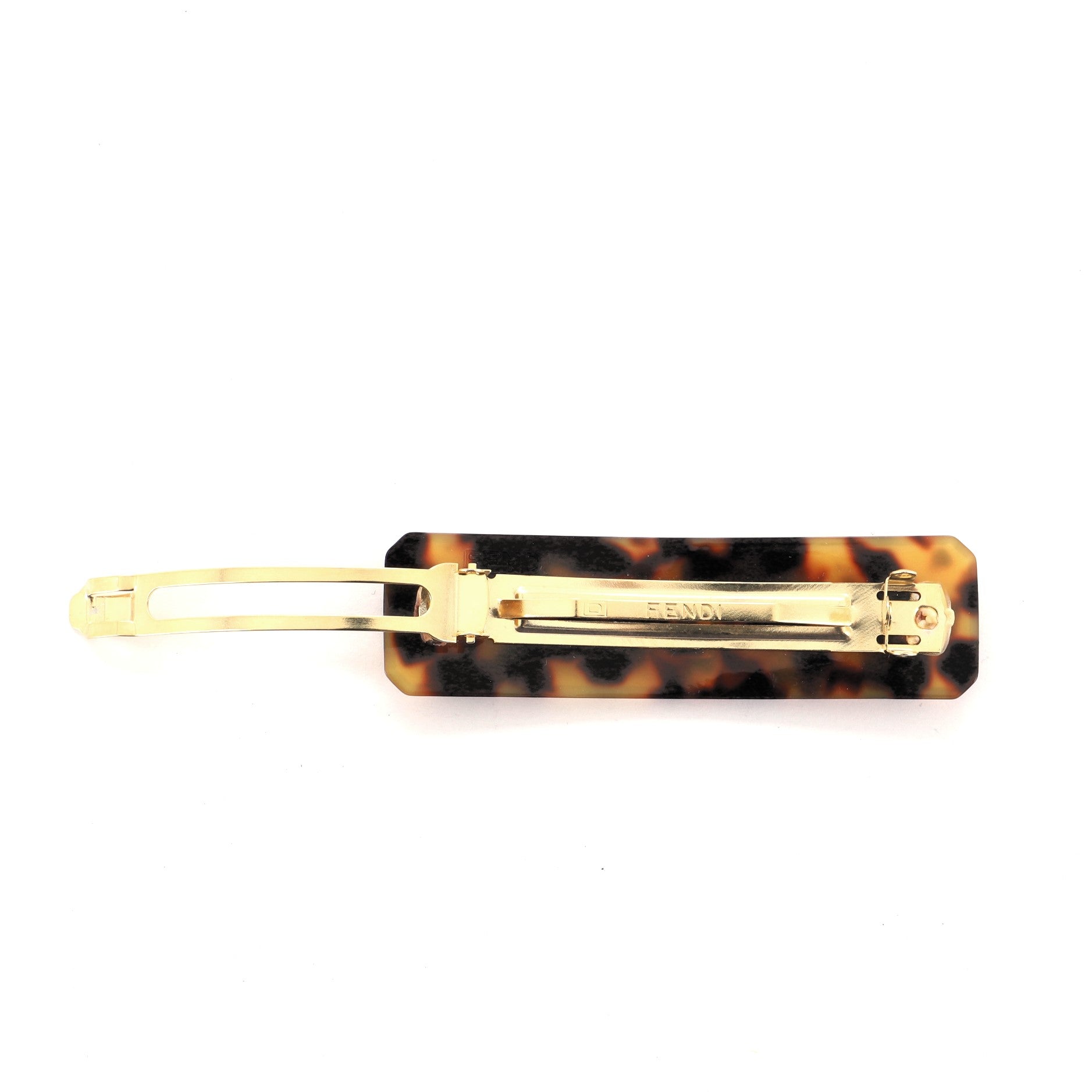 FF Hair Barrette Tortoise Acrylic XS