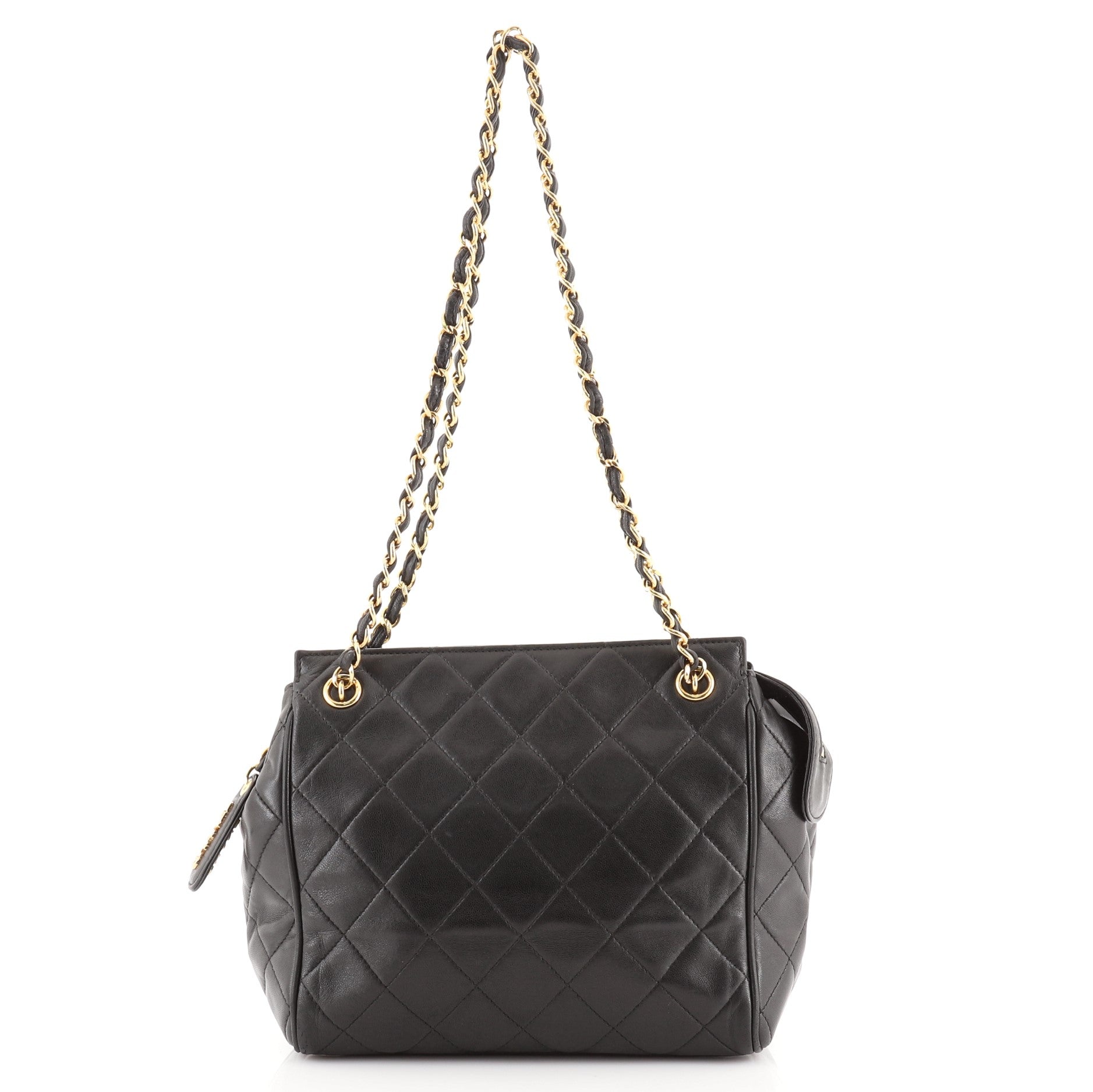 Vintage Chain Tote Quilted Lambskin Mini