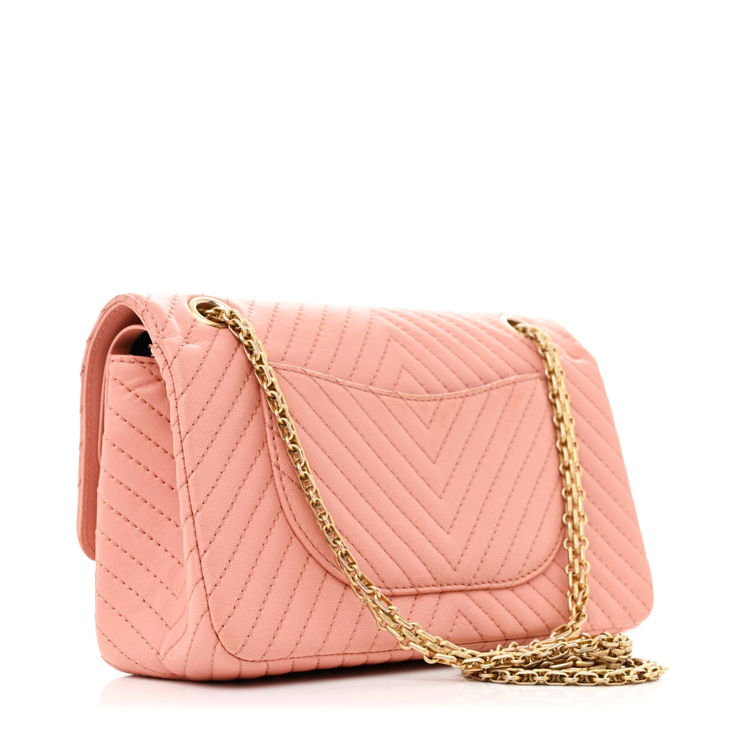 Sheepskin Chevron Quilted 2.55 Reissue 225 Flap Light Pink