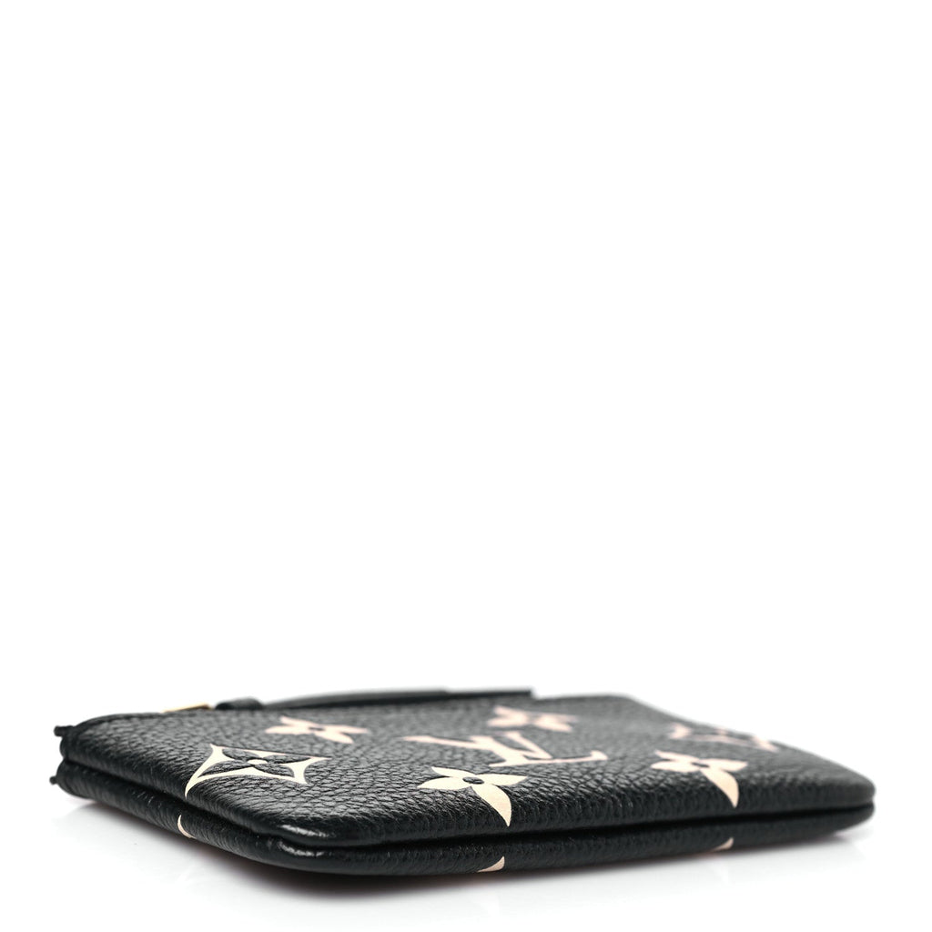 Empreinte Monogram Giant Key Pouch Black Beige